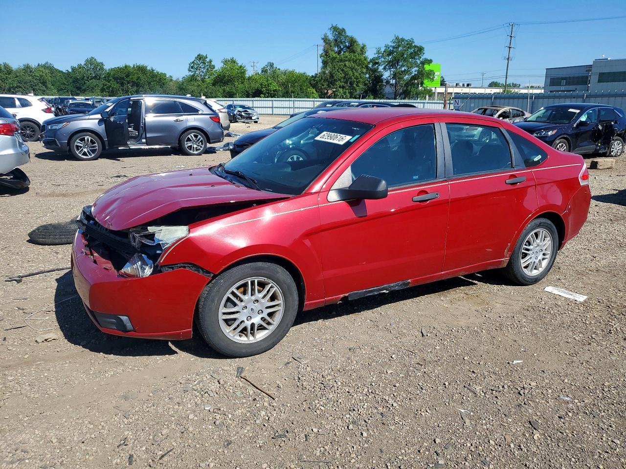 2011 Ford Focus Se Red vin: 1FAHP3FN2BW160678