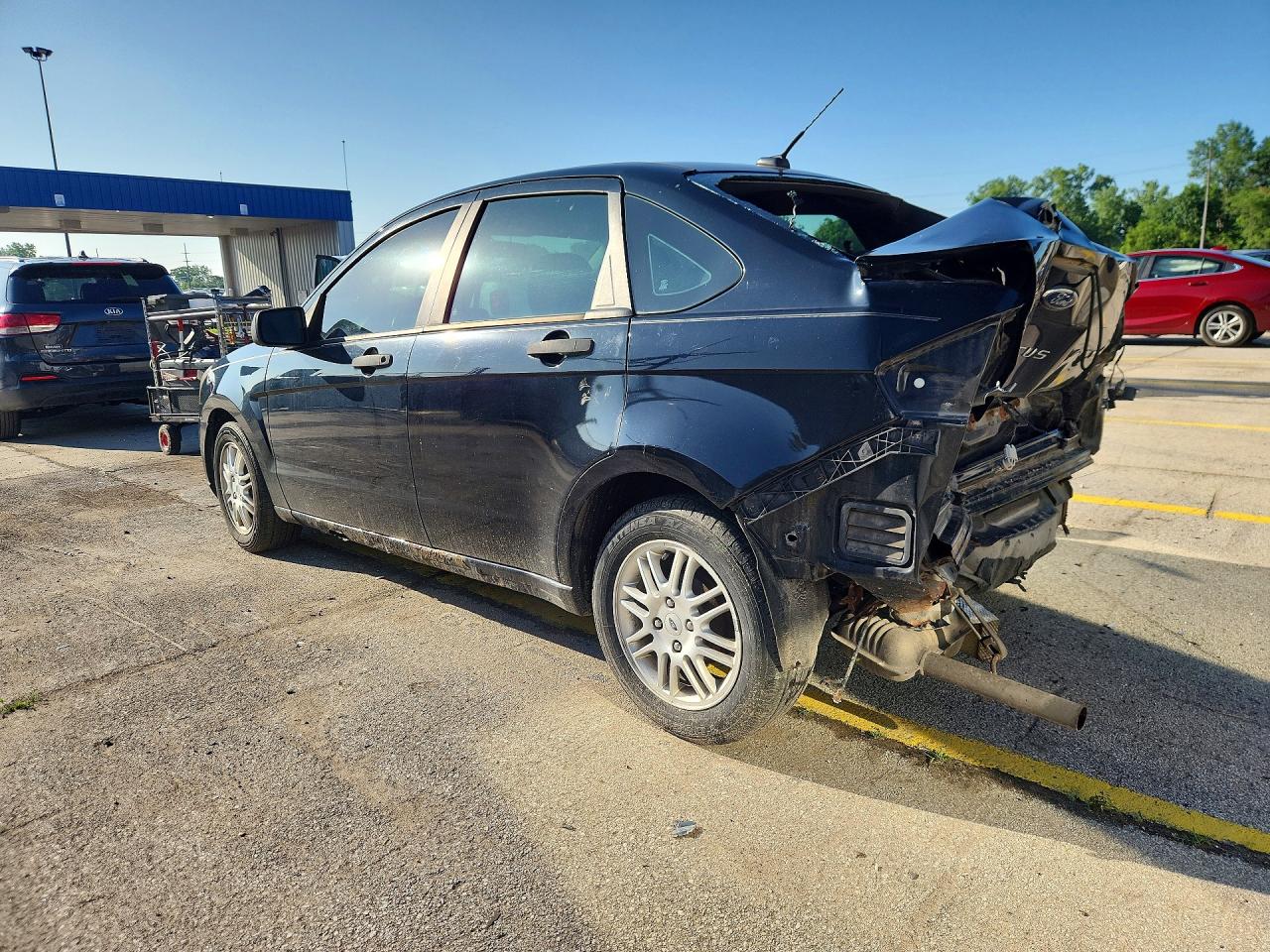2011 Ford Focus Se Black vin: 1FAHP3FN2BW160860