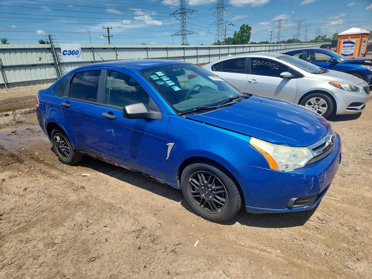 2011 Ford Focus Se Blue vin: 1FAHP3FN2BW175701