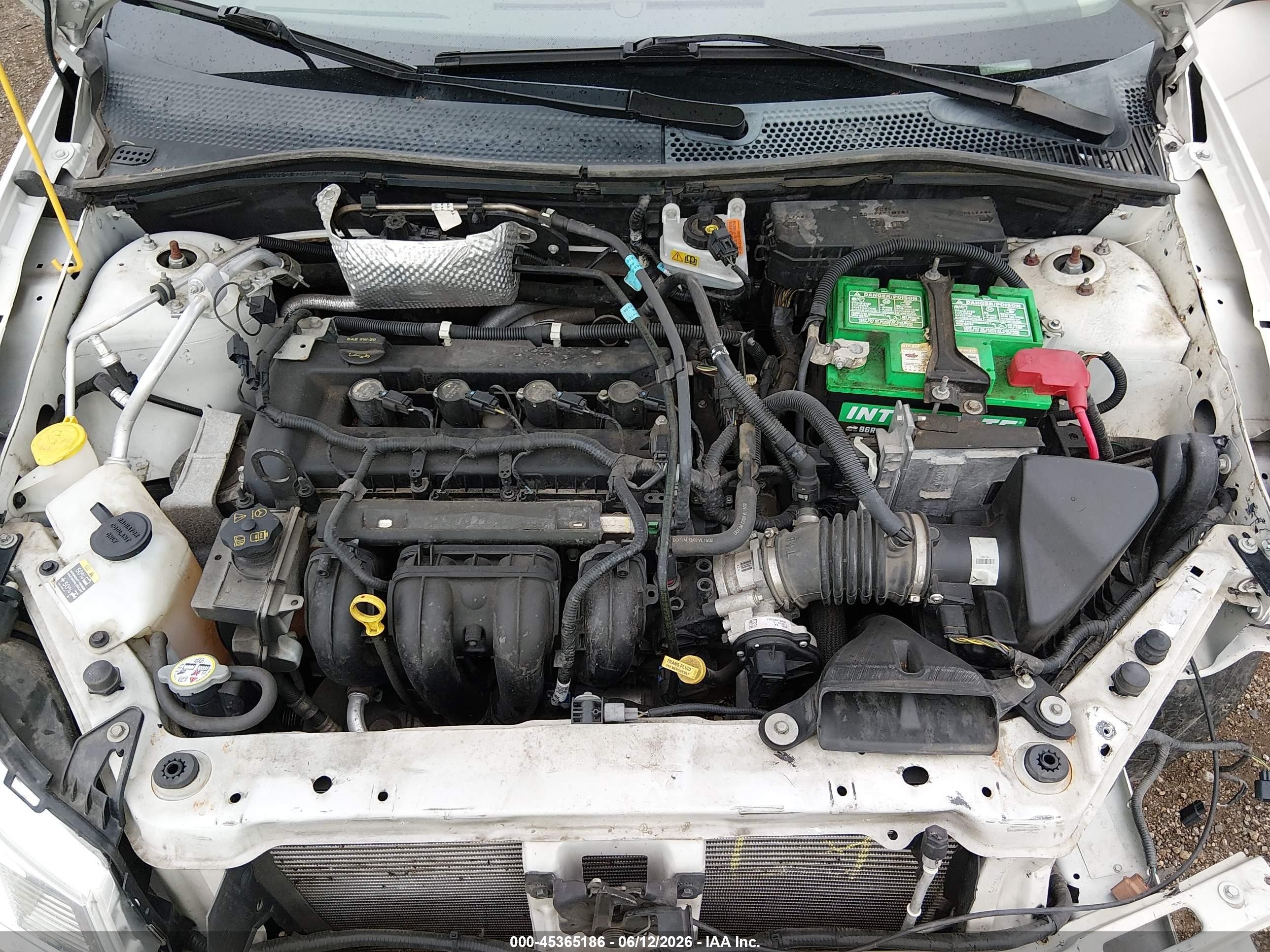 2011 Ford Focus Se White vin: 1FAHP3FN2BW195396