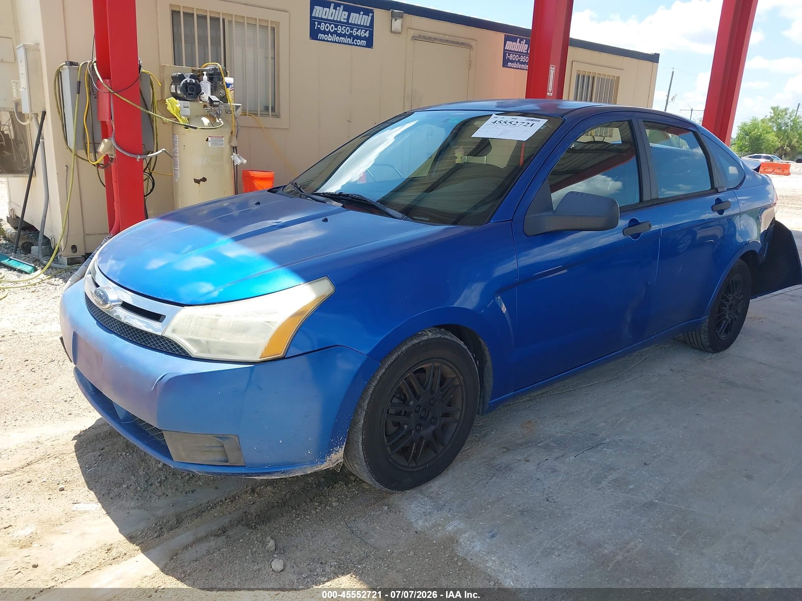 2010 Ford Focus Se Blue vin: 1FAHP3FN3AW111519