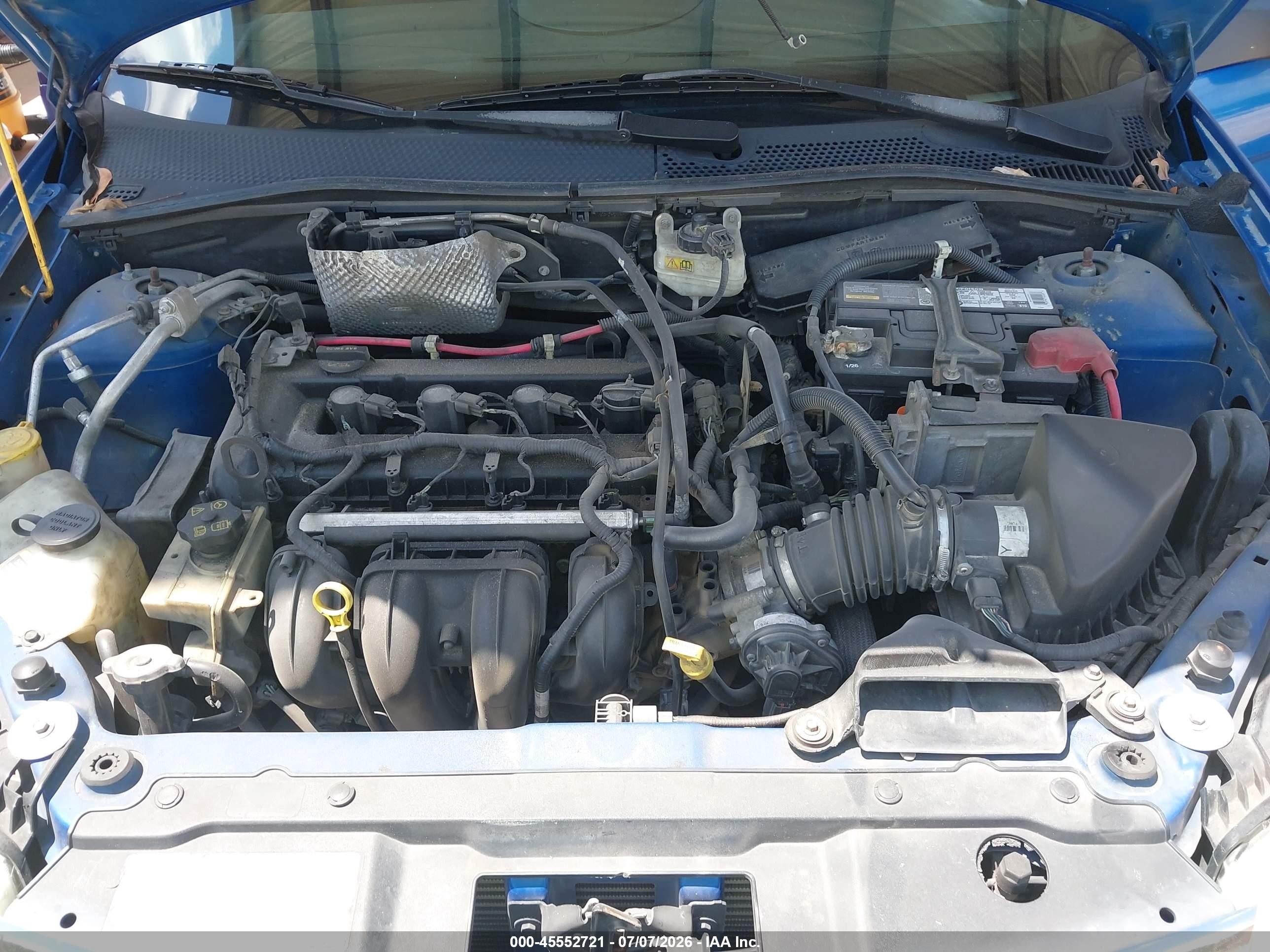 2010 Ford Focus Se Blue vin: 1FAHP3FN3AW111519