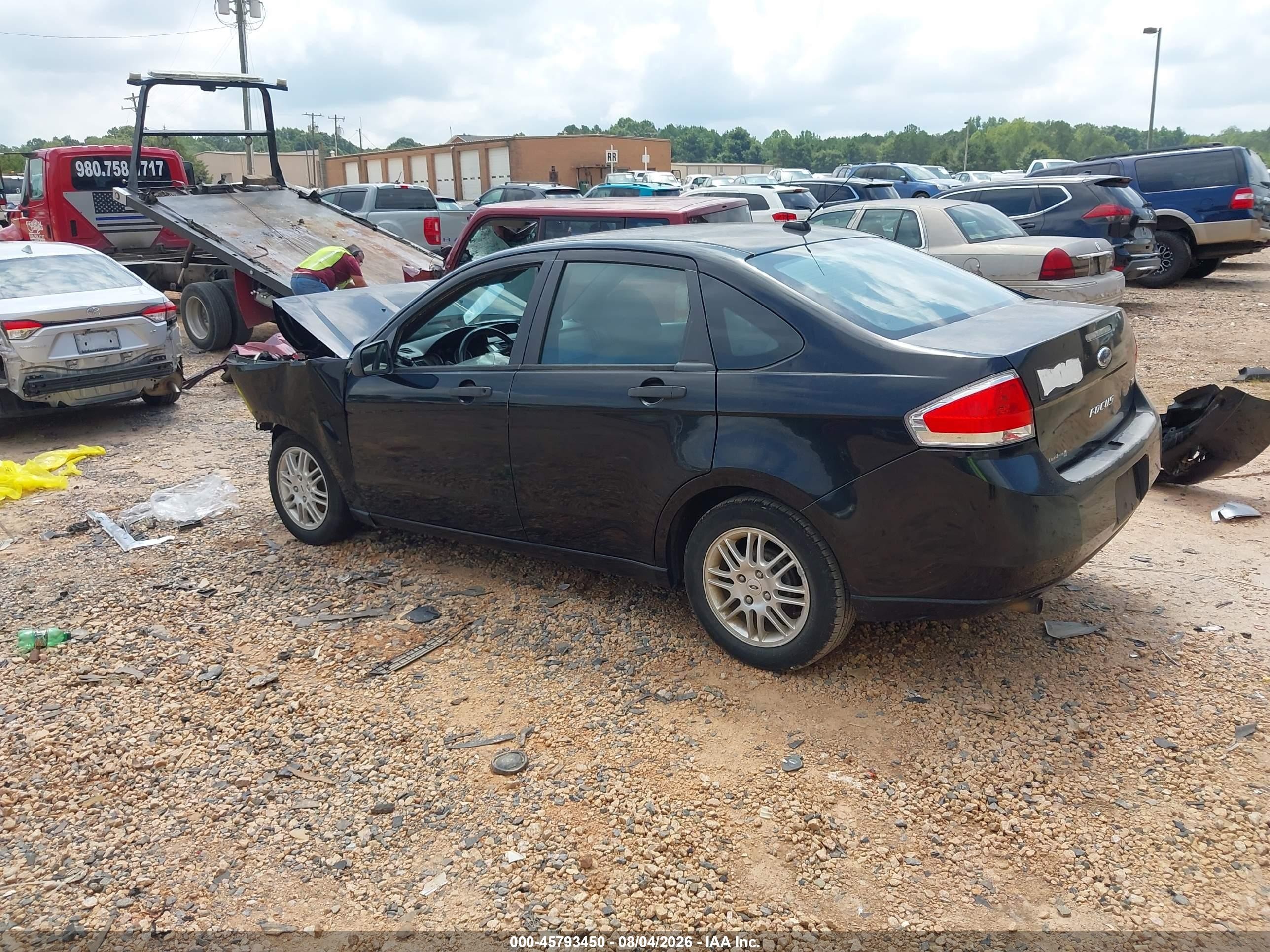 2010 Ford Focus Se Black vin: 1FAHP3FN3AW185619