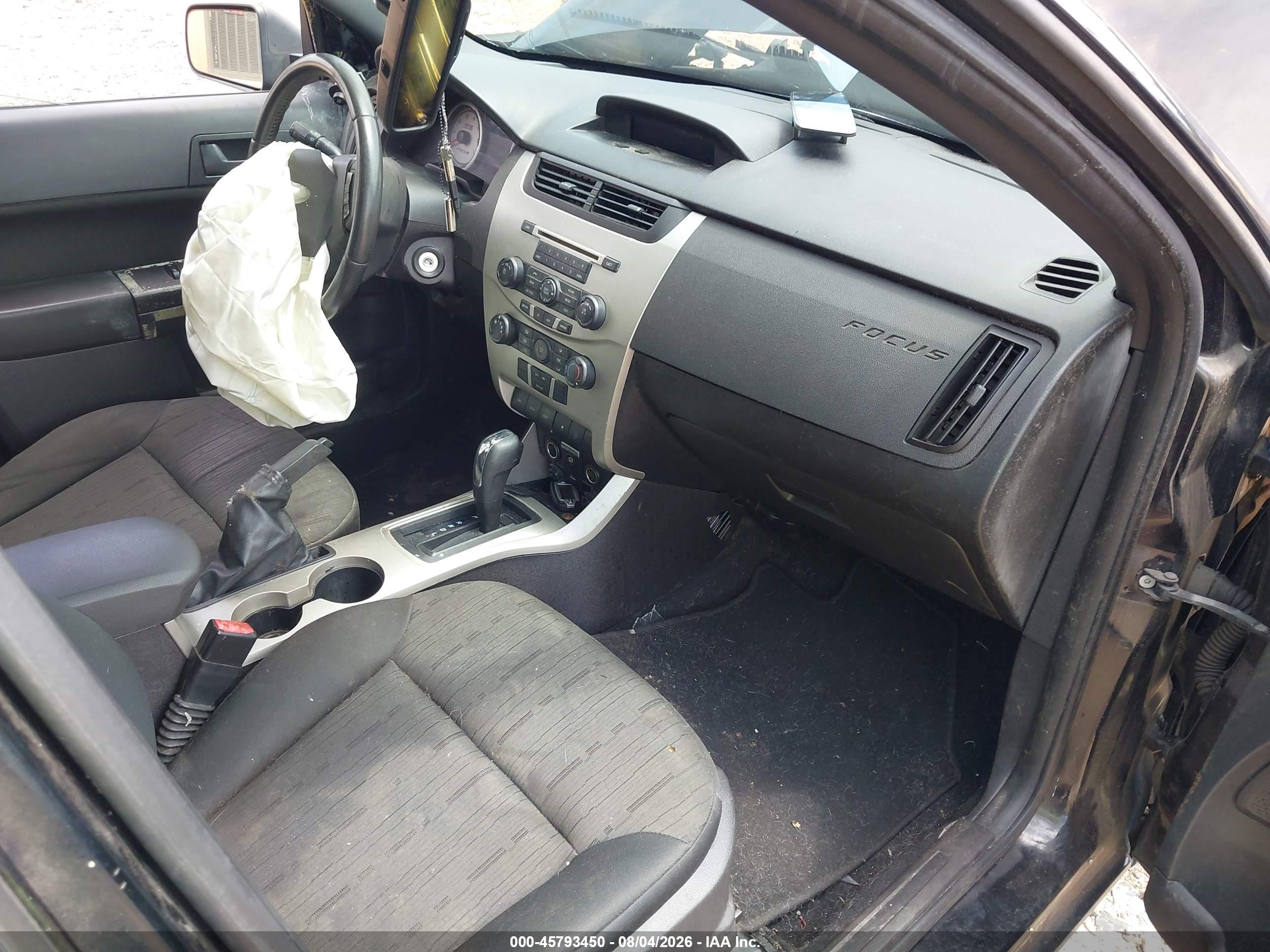 2010 Ford Focus Se Black vin: 1FAHP3FN3AW185619