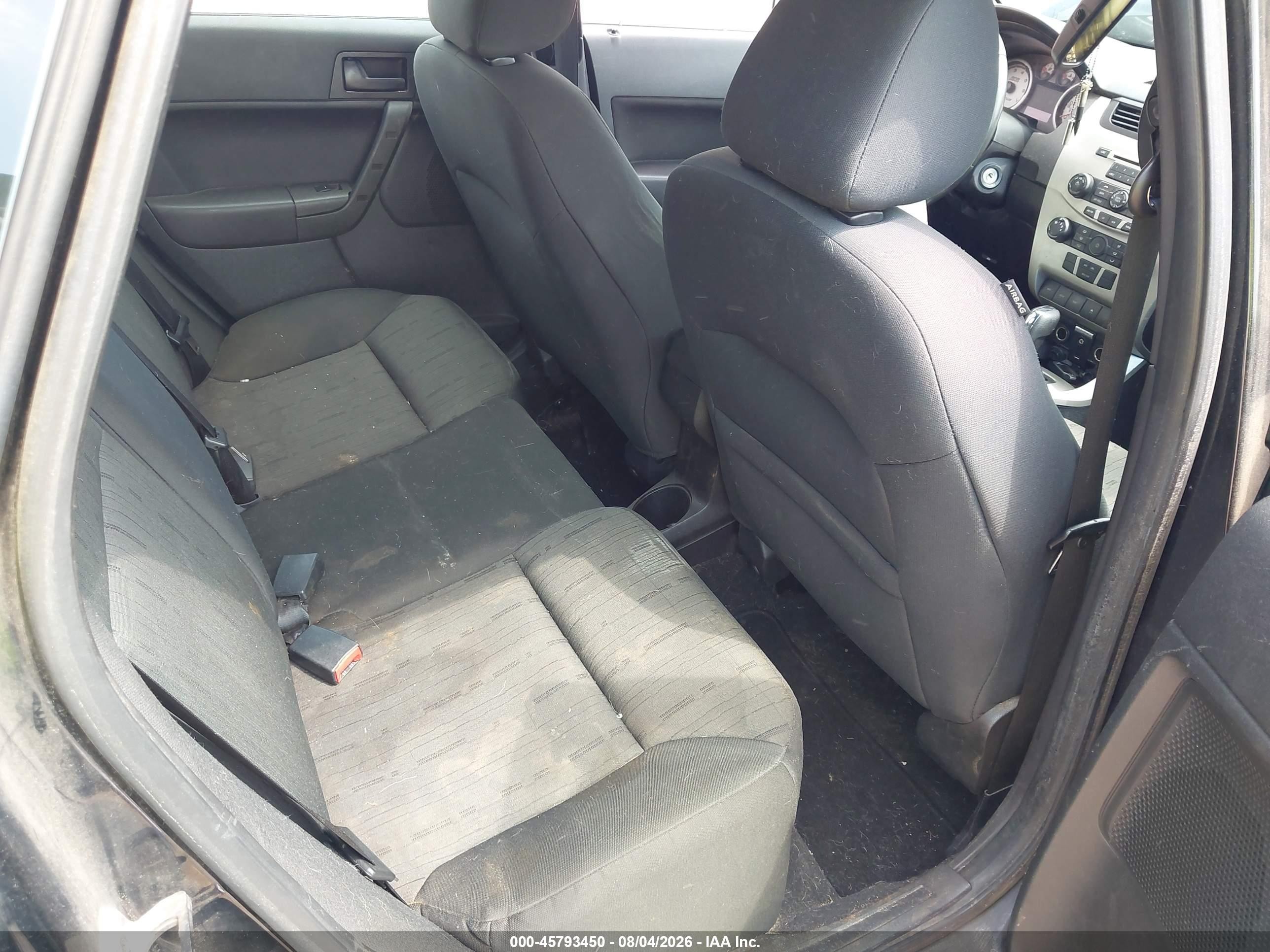 2010 Ford Focus Se Black vin: 1FAHP3FN3AW185619