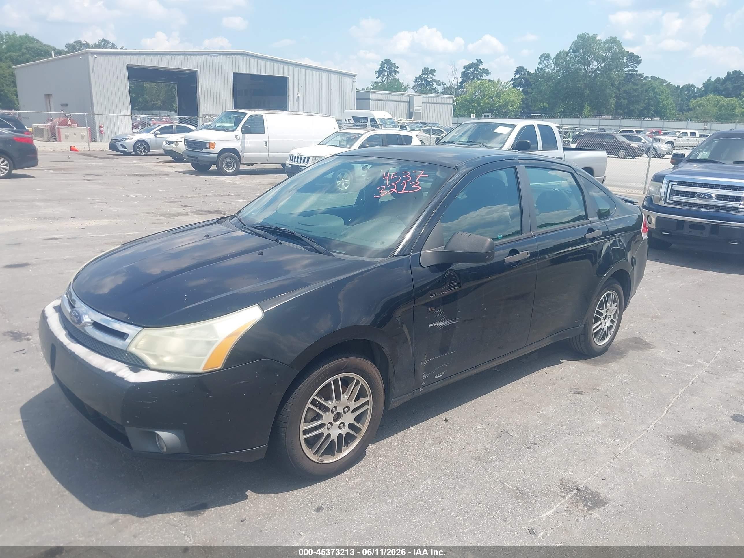 2010 Ford Focus Se Black vin: 1FAHP3FN3AW198709