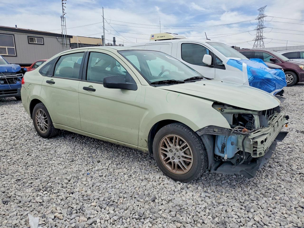 2010 Ford Focus Se Green vin: 1FAHP3FN3AW201799