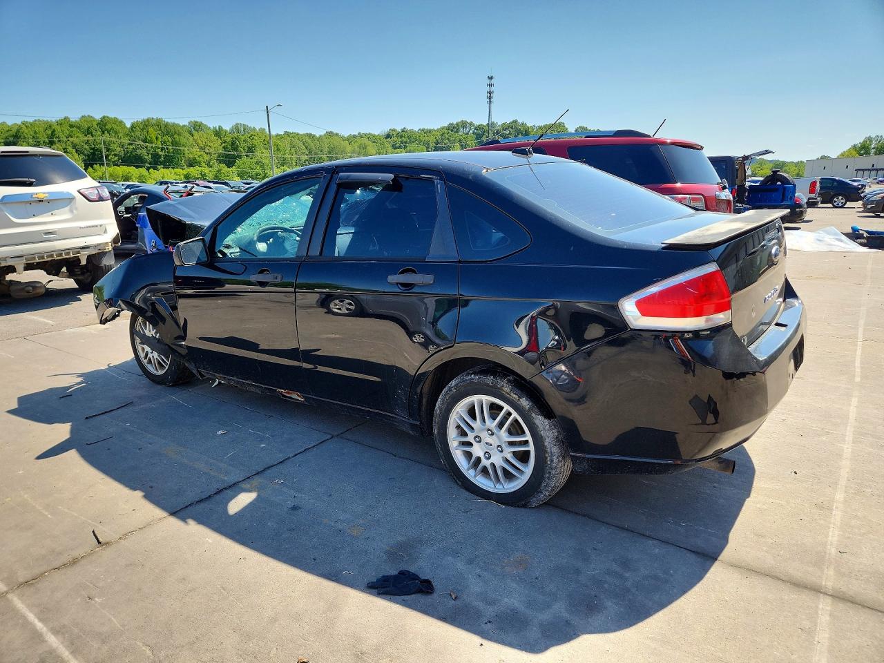 2010 Ford Focus Black vin: 1FAHP3FN3AW204010