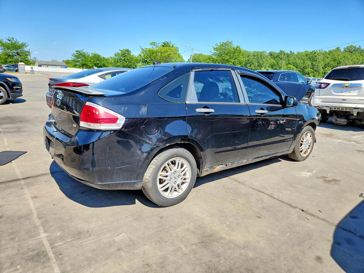 2010 Ford Focus Black vin: 1FAHP3FN3AW204010