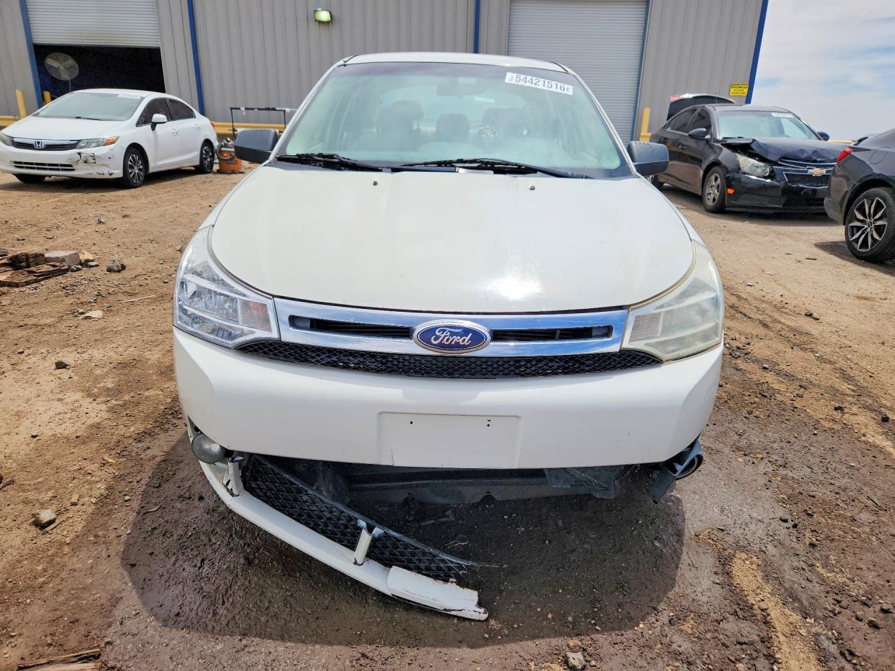 2010 Ford Focus Se White vin: 1FAHP3FN3AW258780