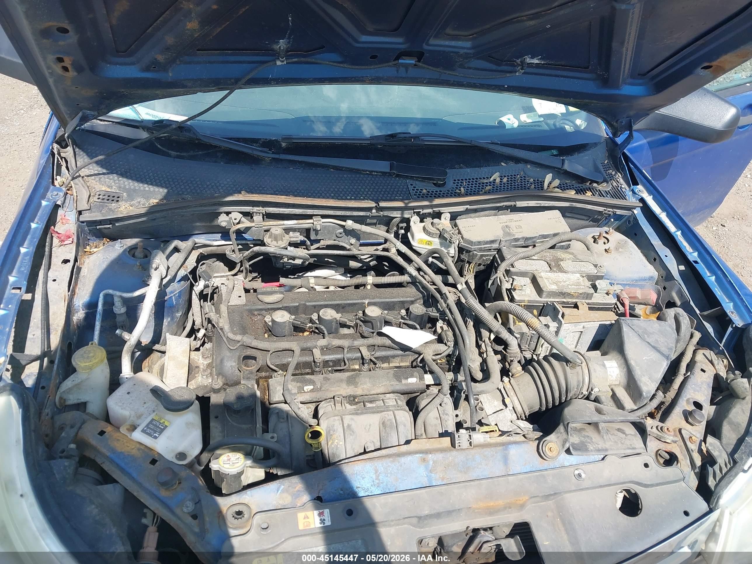 2011 Ford Focus Se Blue vin: 1FAHP3FN3BW100652