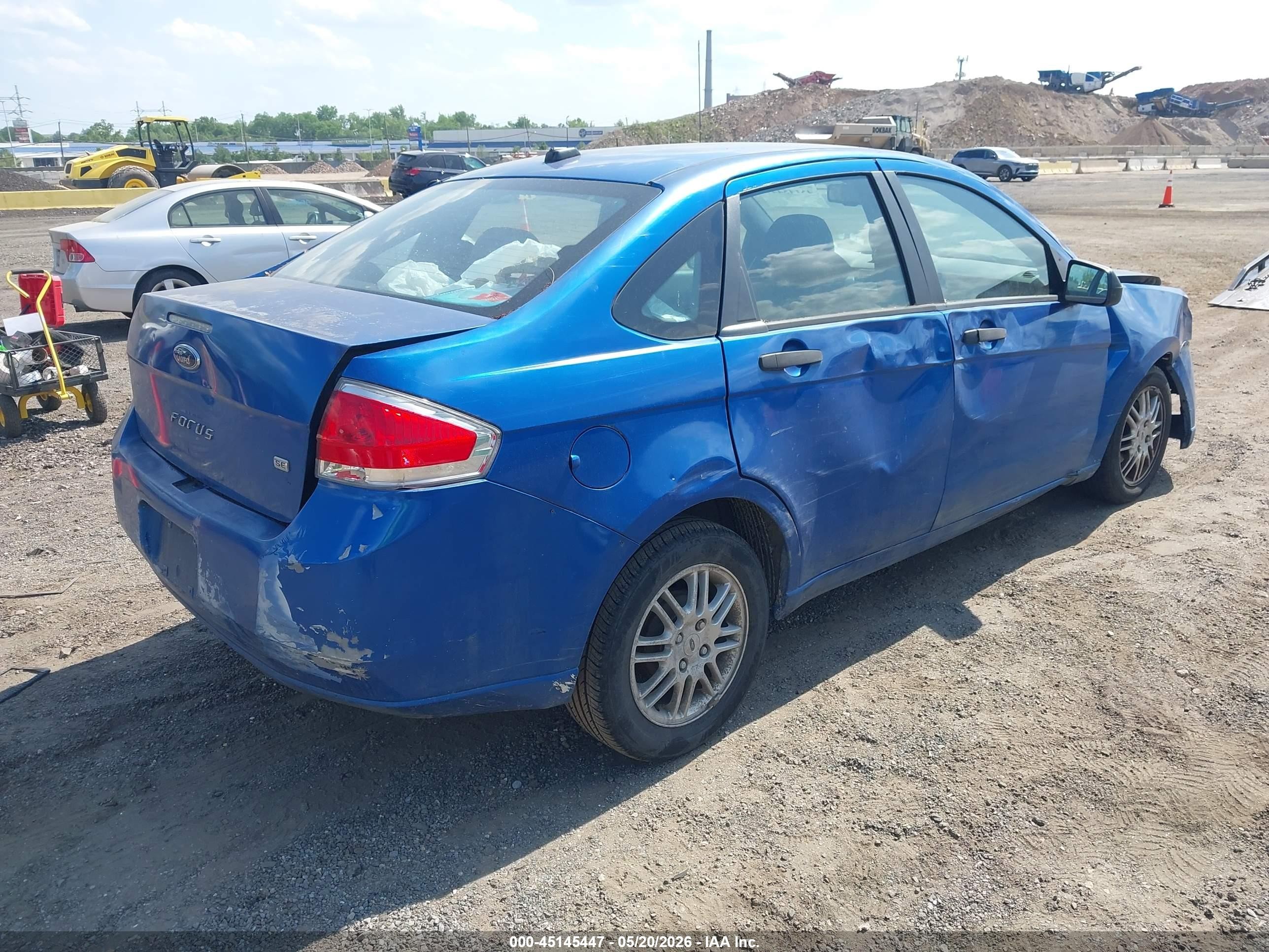 2011 Ford Focus Se Blue vin: 1FAHP3FN3BW100652