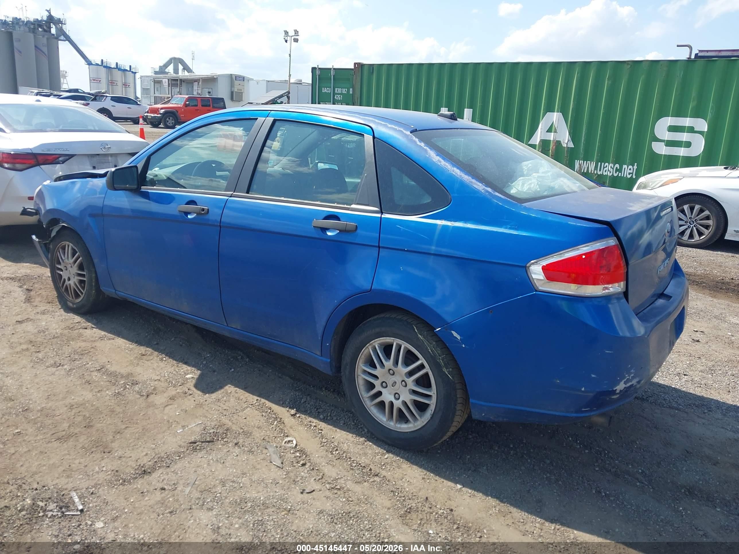 2011 Ford Focus Se Blue vin: 1FAHP3FN3BW100652