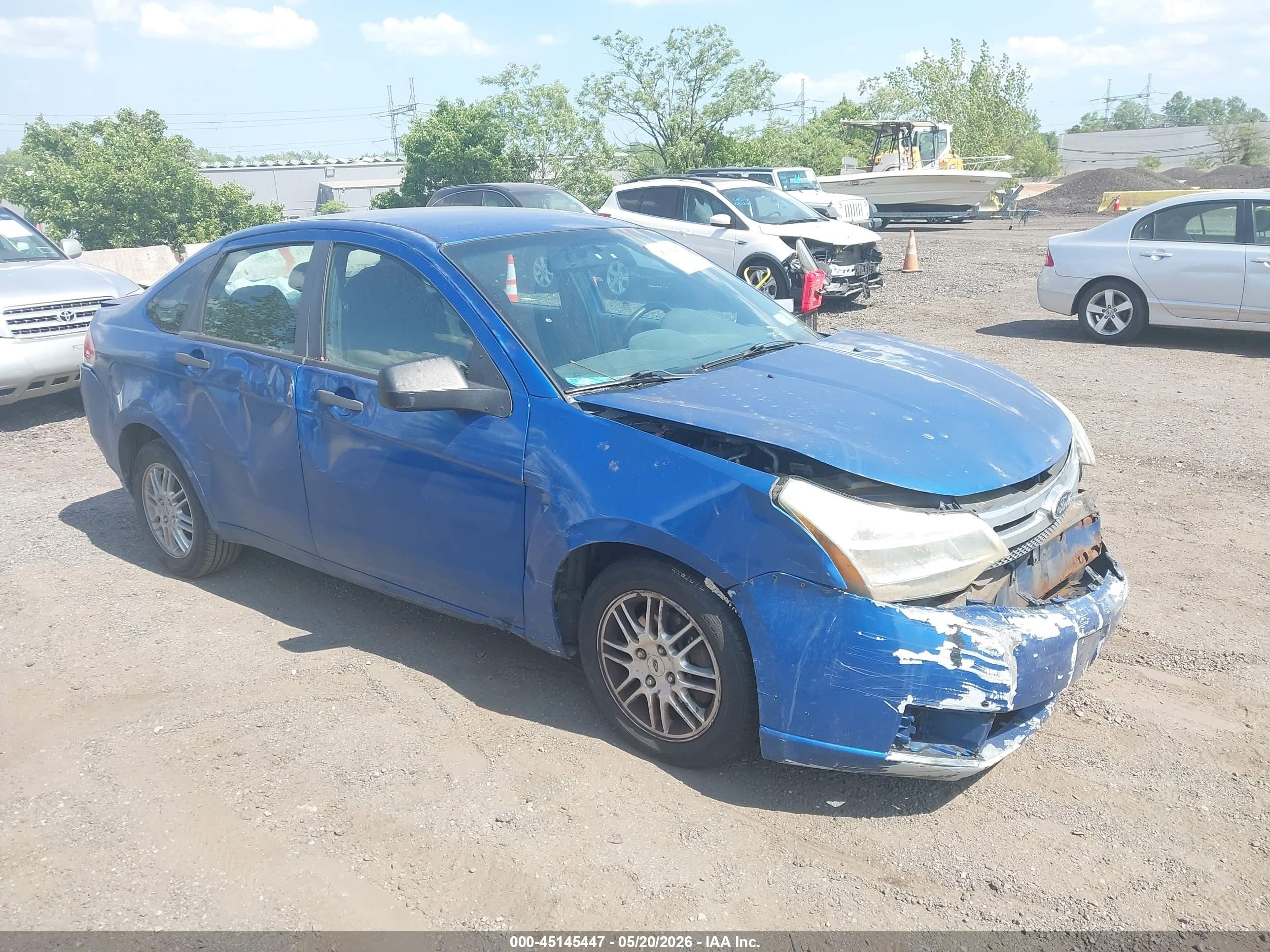 2011 Ford Focus Se Blue vin: 1FAHP3FN3BW100652