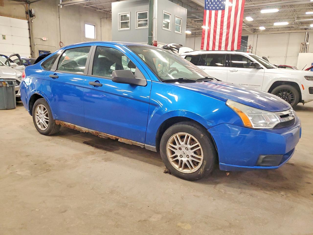 2011 Ford Focus Se Blue vin: 1FAHP3FN3BW131822