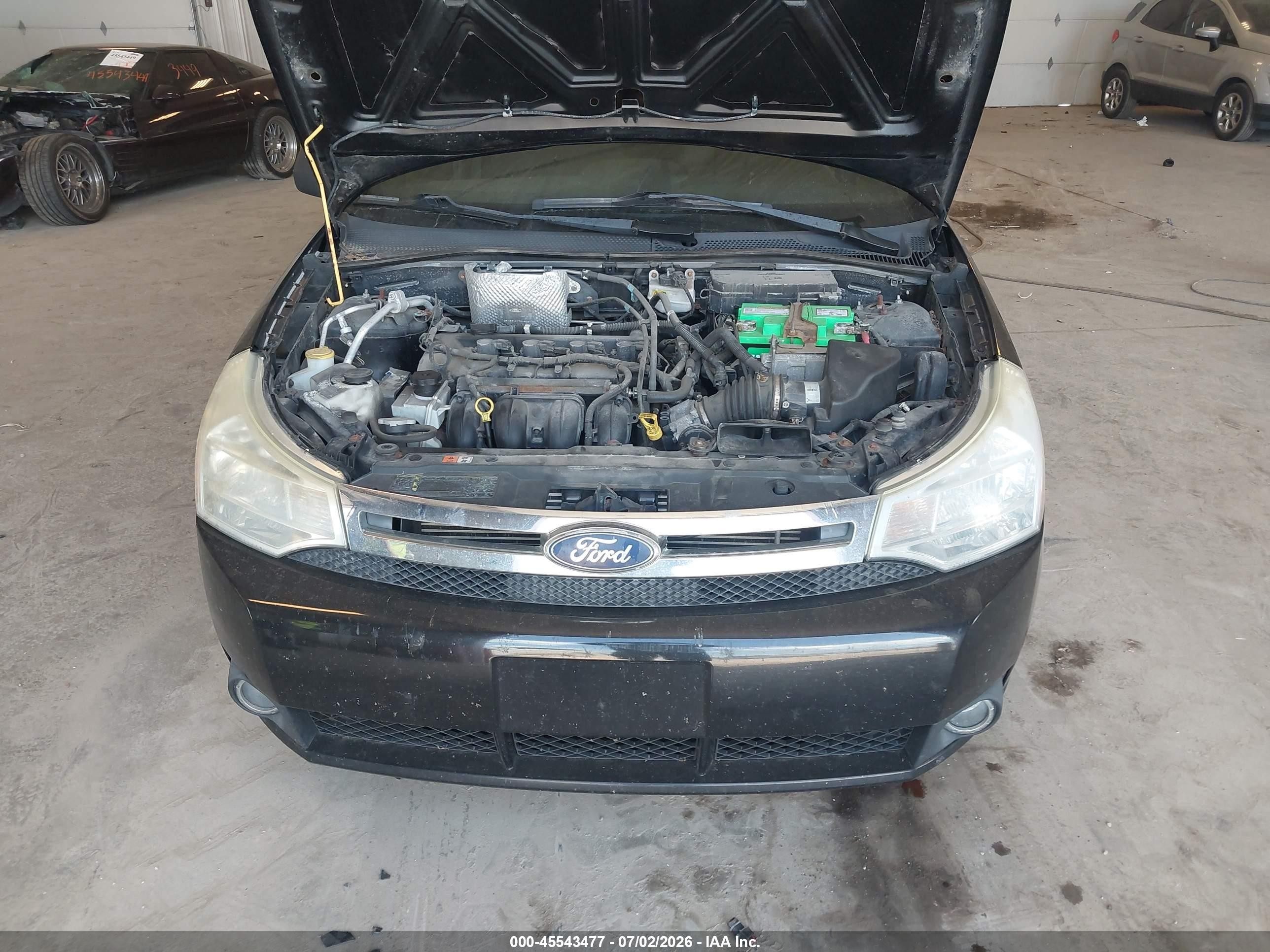2011 Ford Focus Se Черный vin: 1FAHP3FN3BW146191