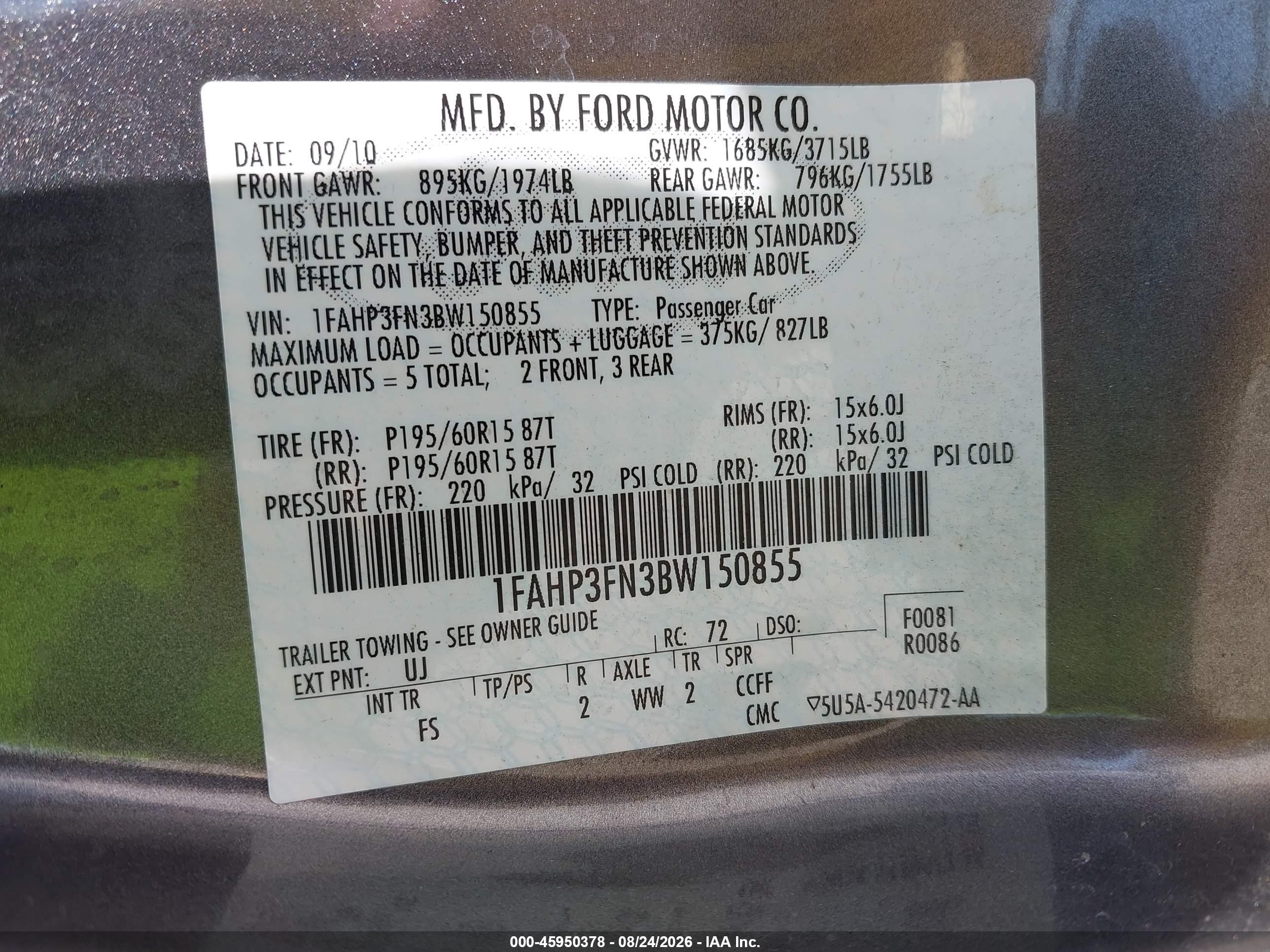 2011 Ford Focus Se Gray vin: 1FAHP3FN3BW150855