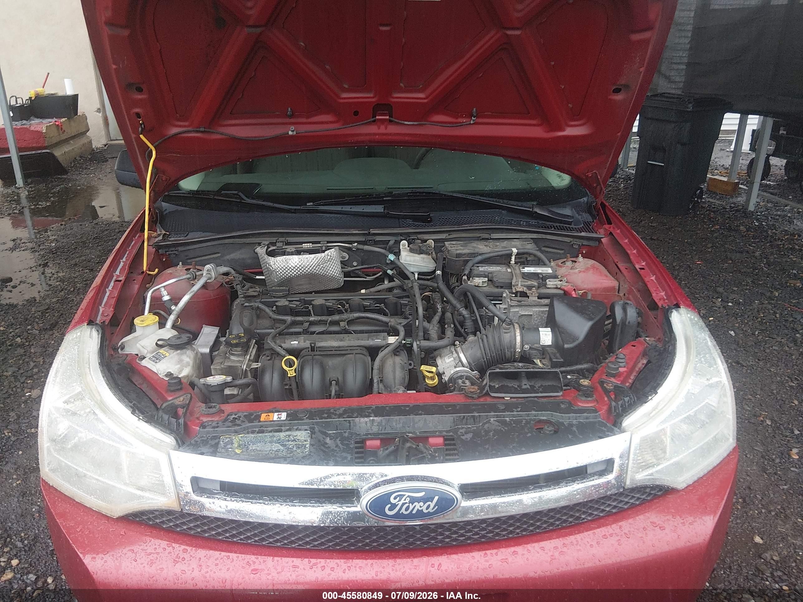 2011 Ford Focus Se Красный vin: 1FAHP3FN3BW172161