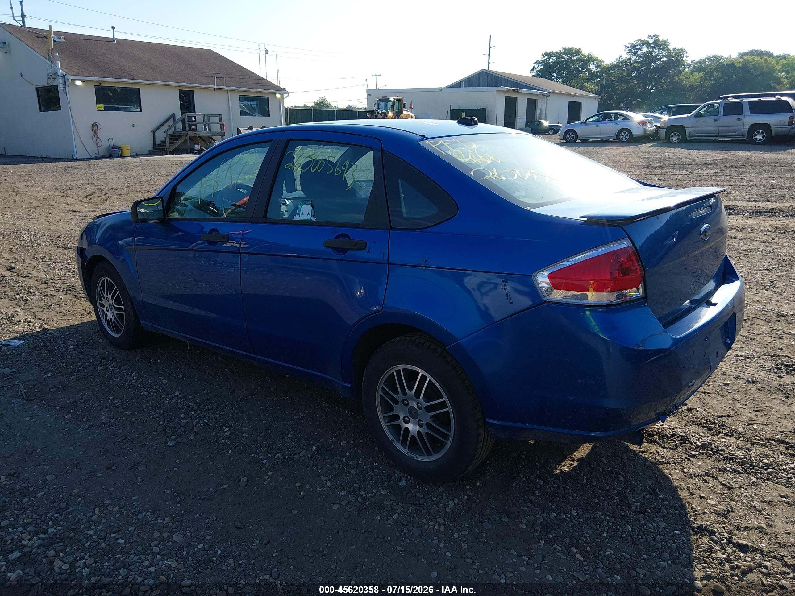 2011 Ford Focus Se Blue vin: 1FAHP3FN3BW186769
