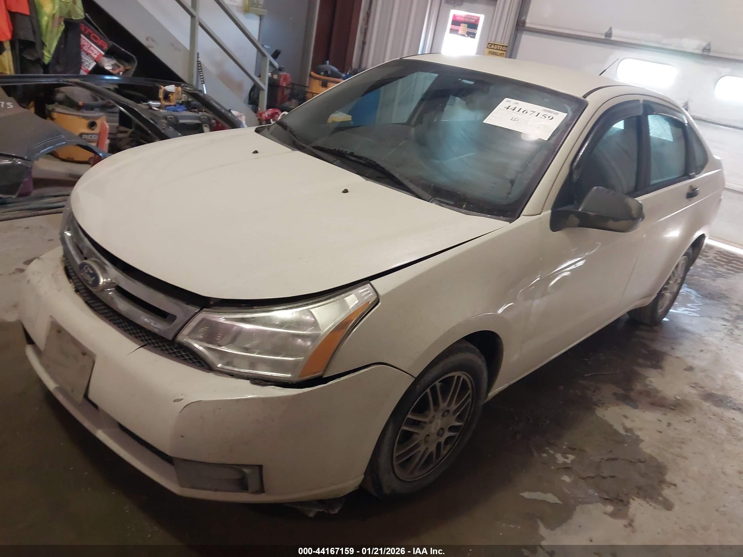 2011 Ford Focus Se White vin: 1FAHP3FN3BW201268