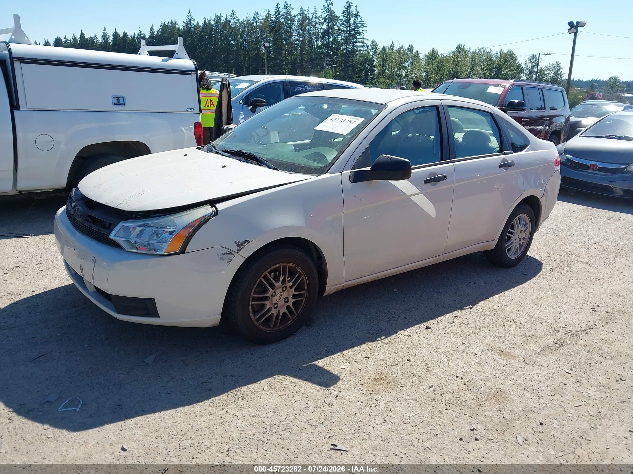 2011 Ford Focus Se White vin: 1FAHP3FN3BW203151