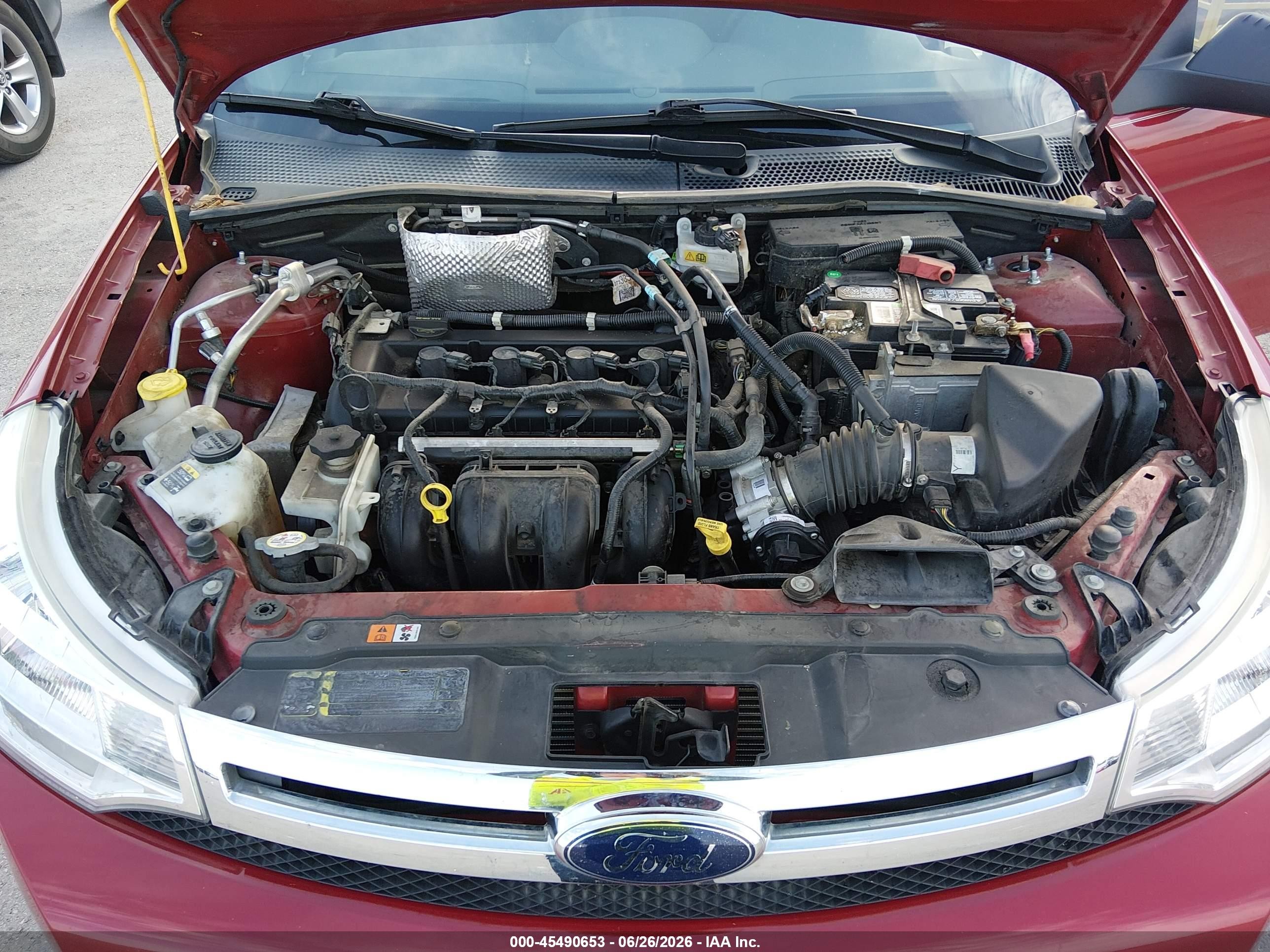 2010 Ford Focus Se Red vin: 1FAHP3FN4AW153245