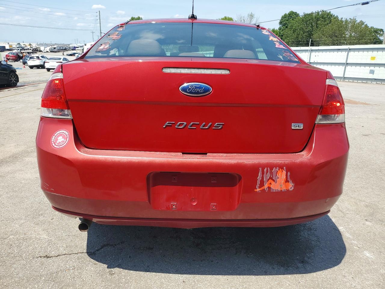 2010 Ford Focus Se Красный vin: 1FAHP3FN4AW190456