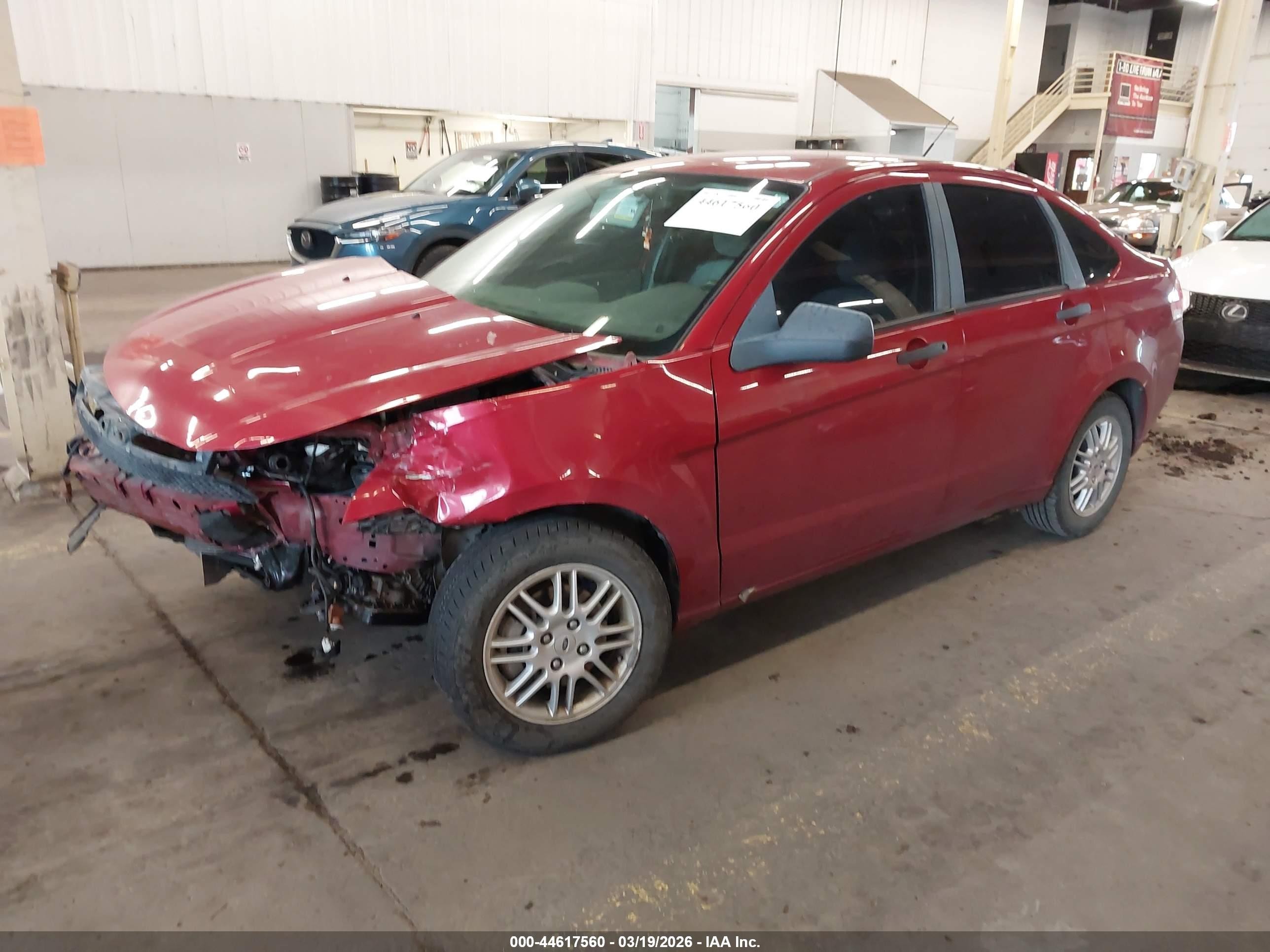 2010 Ford Focus Se Red vin: 1FAHP3FN4AW199058