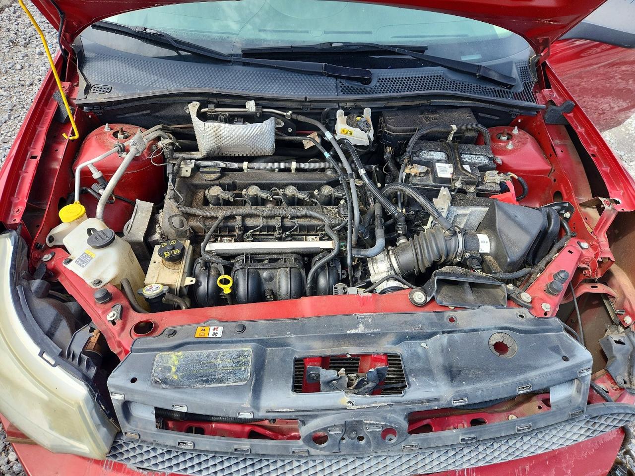 2010 Ford Focus Se Red vin: 1FAHP3FN4AW202184