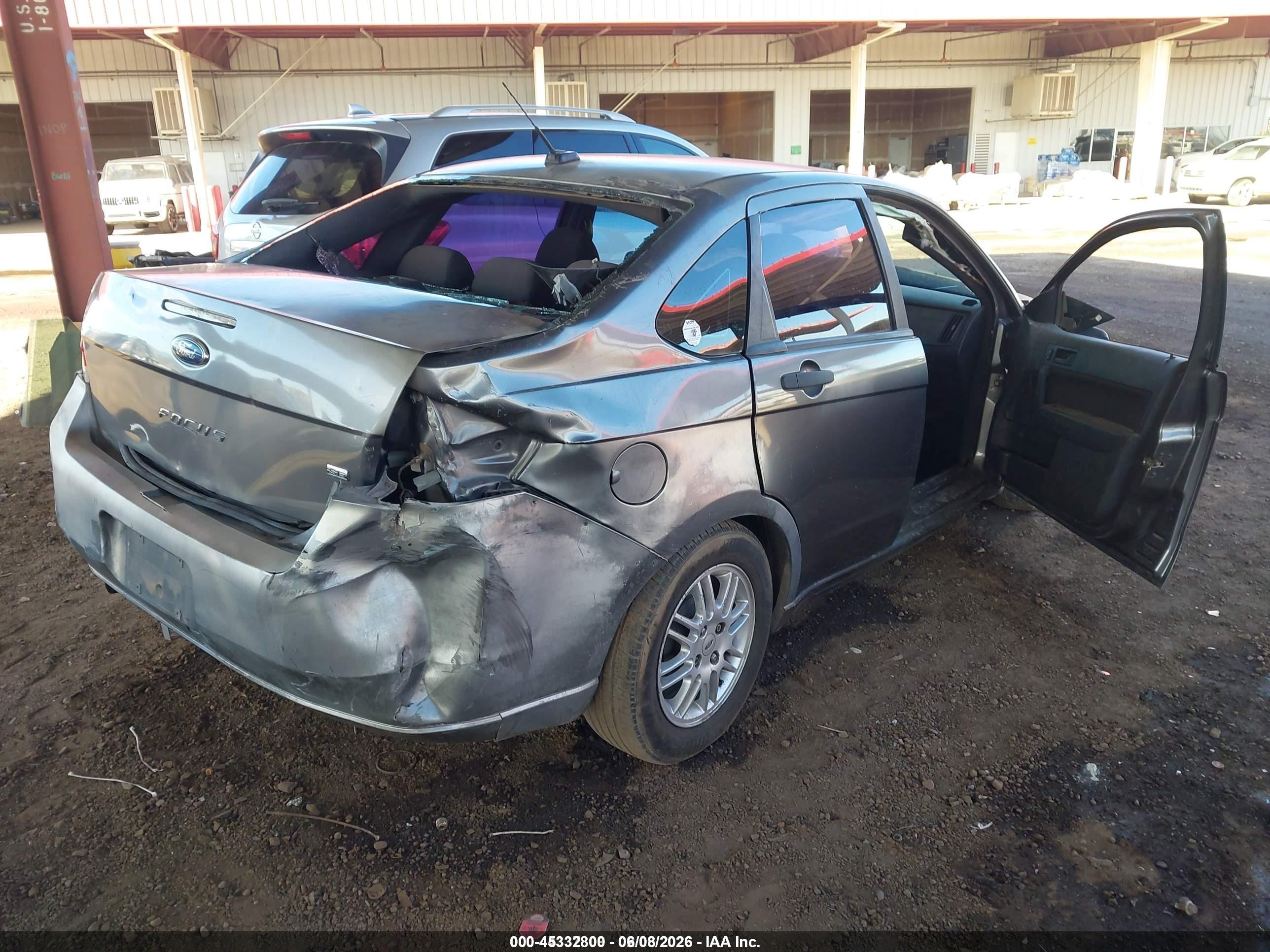 2010 Ford Focus Se Gray vin: 1FAHP3FN4AW282019