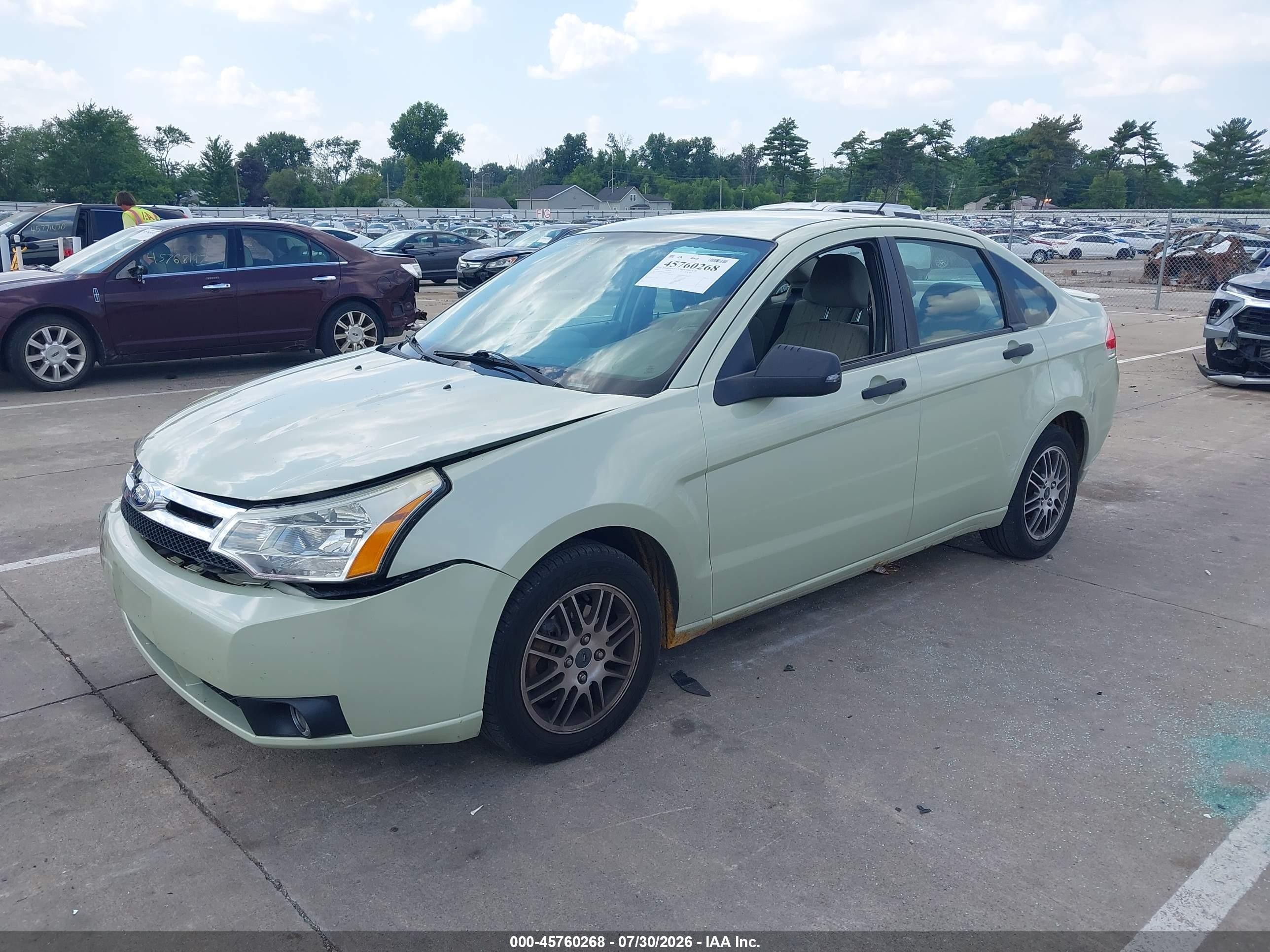 2010 Ford Focus Se Бирюзовый vin: 1FAHP3FN4AW295546