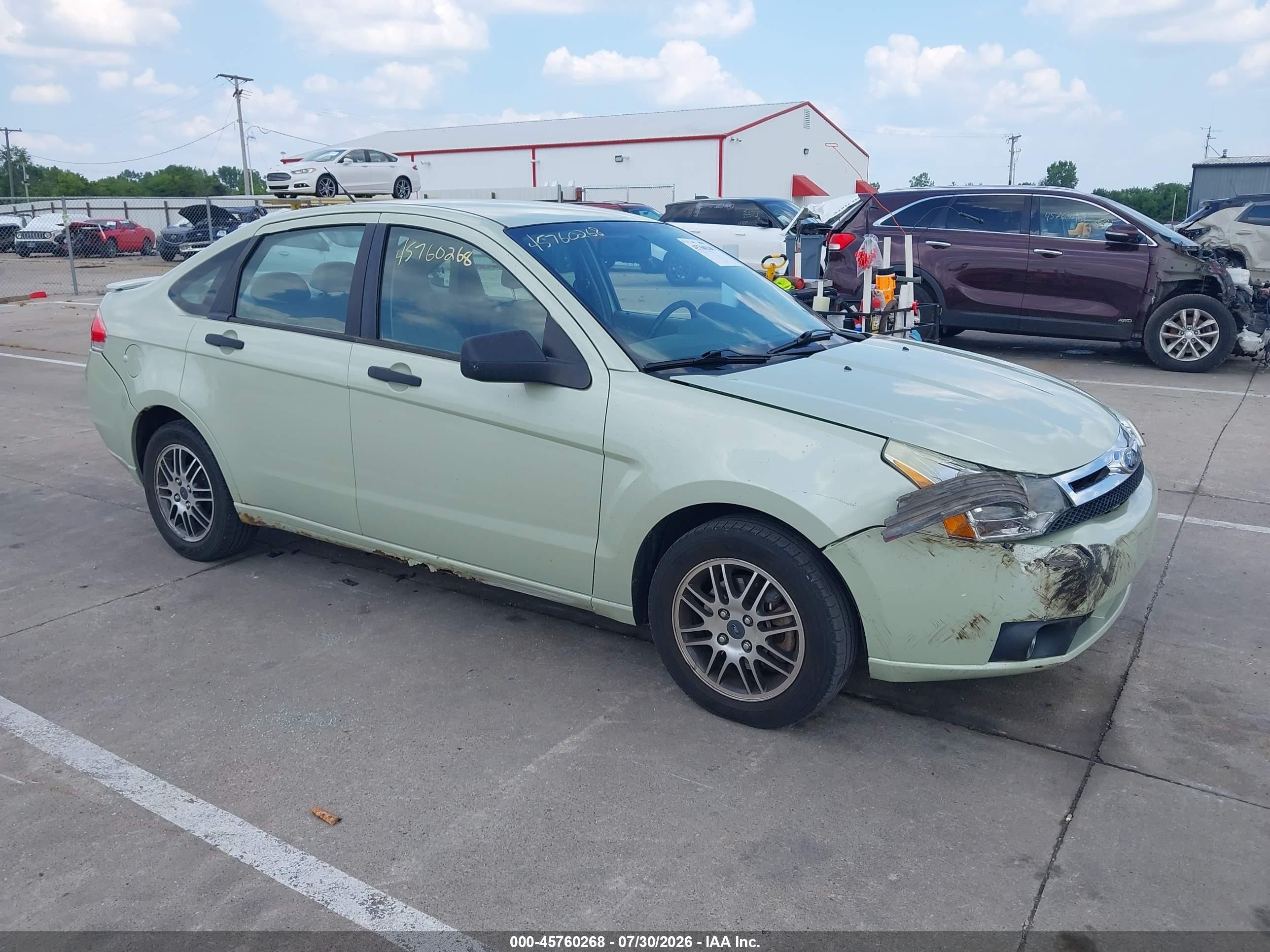 2010 Ford Focus Se Бирюзовый vin: 1FAHP3FN4AW295546