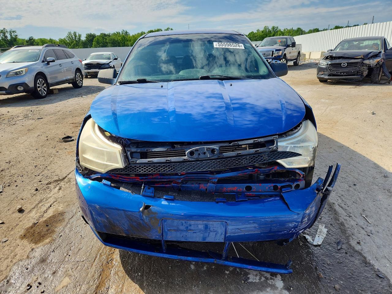 2011 Ford Focus Se Blue vin: 1FAHP3FN4BW120991