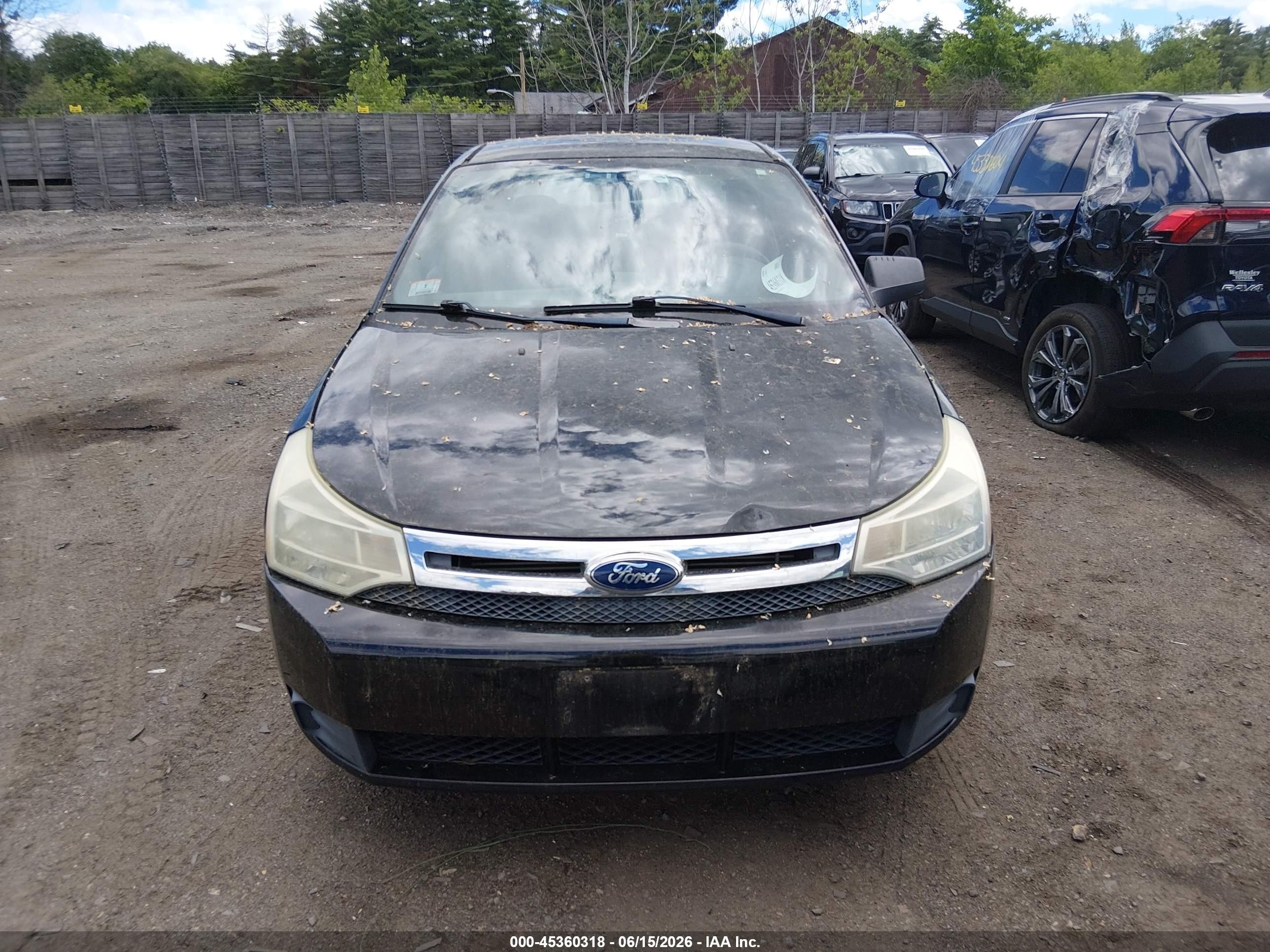 2011 Ford Focus Se Black vin: 1FAHP3FN4BW132168