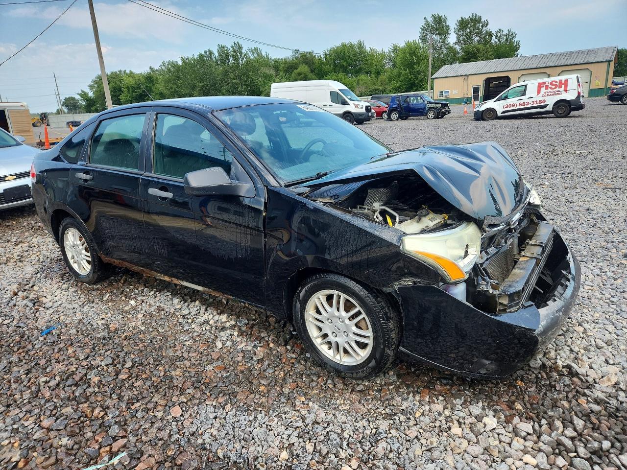 2011 Ford Focus Se Black vin: 1FAHP3FN4BW161007