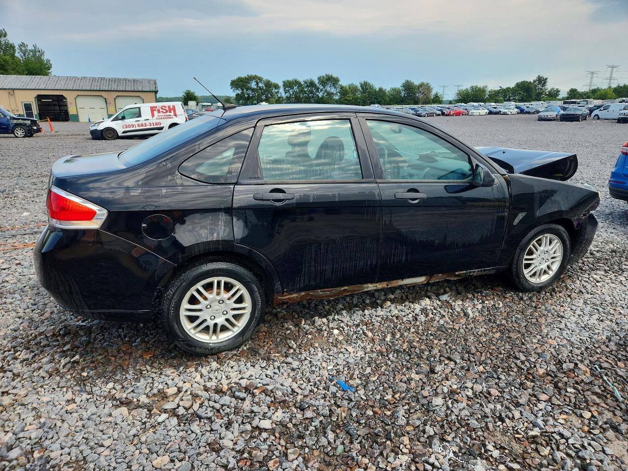 2011 Ford Focus Se Black vin: 1FAHP3FN4BW161007