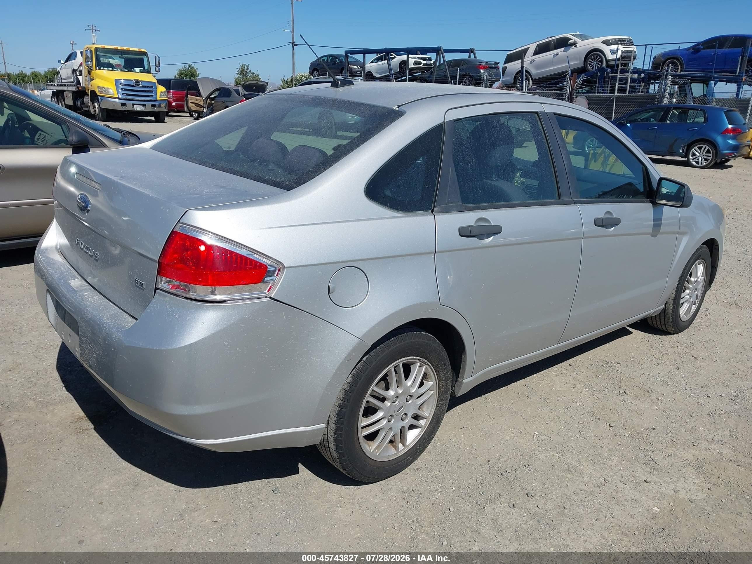 2011 Ford Focus Se Gray vin: 1FAHP3FN4BW198459