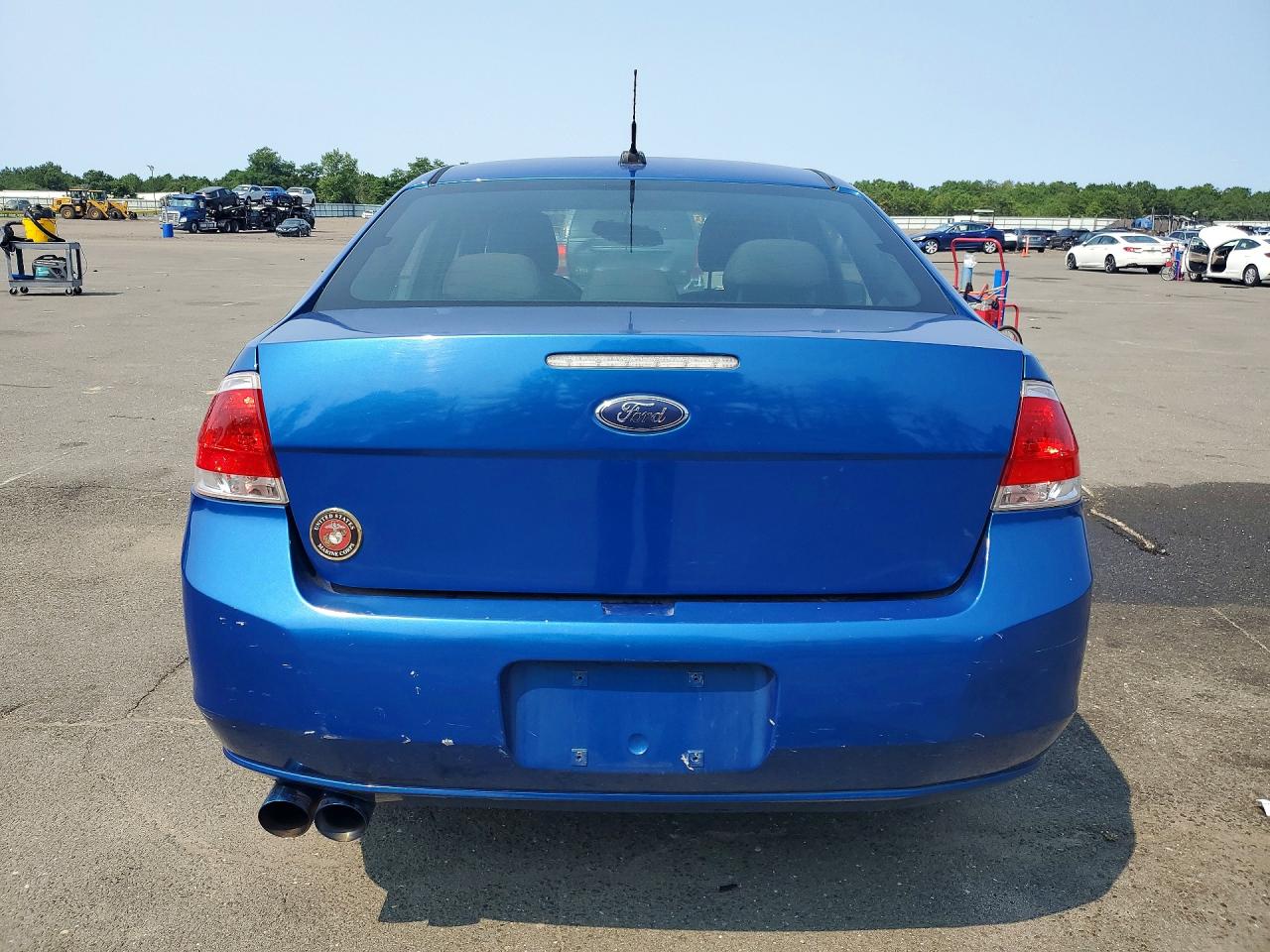 2010 Ford Focus Se Blue vin: 1FAHP3FN5AW136129