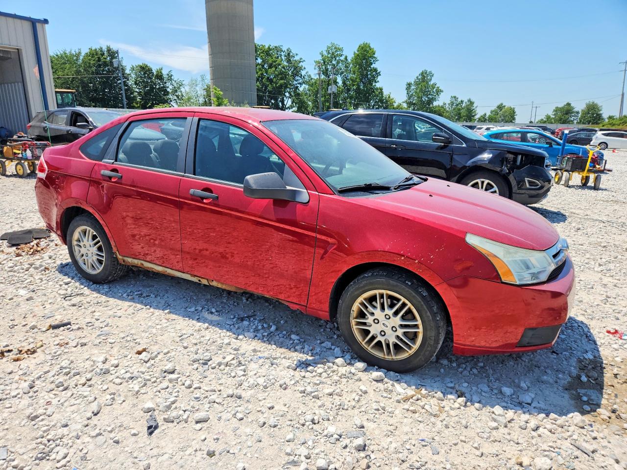 2010 Ford Focus Se Red vin: 1FAHP3FN5AW150841