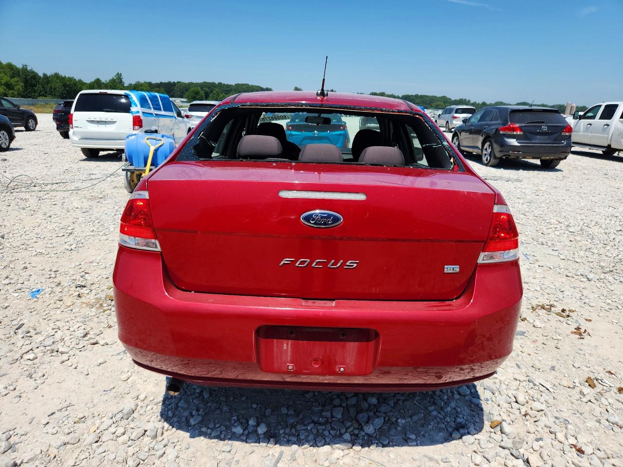 2010 Ford Focus Se Red vin: 1FAHP3FN5AW150841