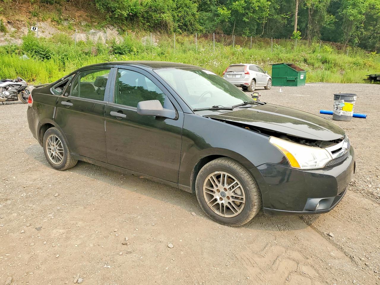 2010 Ford Focus Se Black vin: 1FAHP3FN5AW213968
