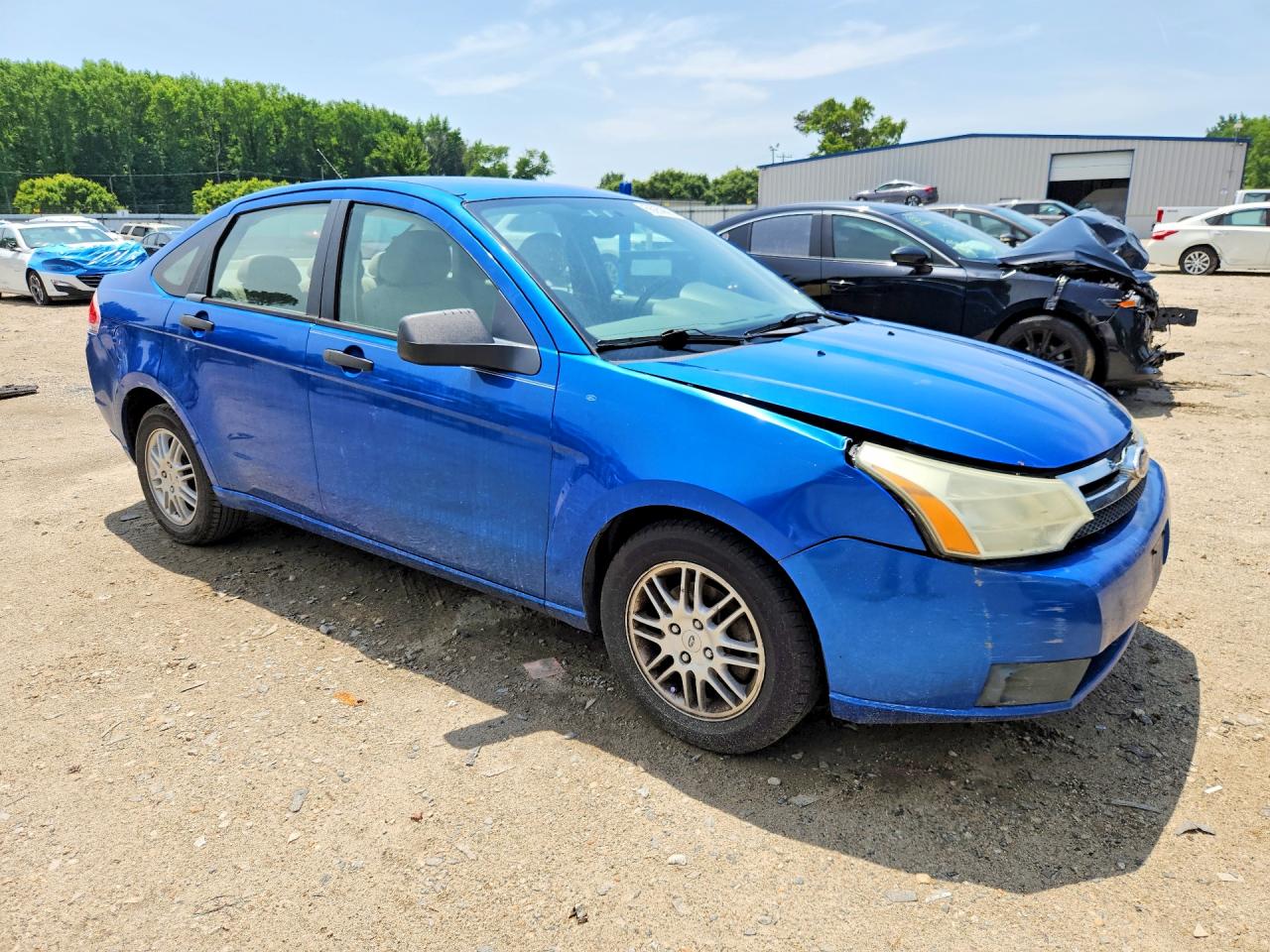 2010 Ford Focus Se Blue vin: 1FAHP3FN5AW248302