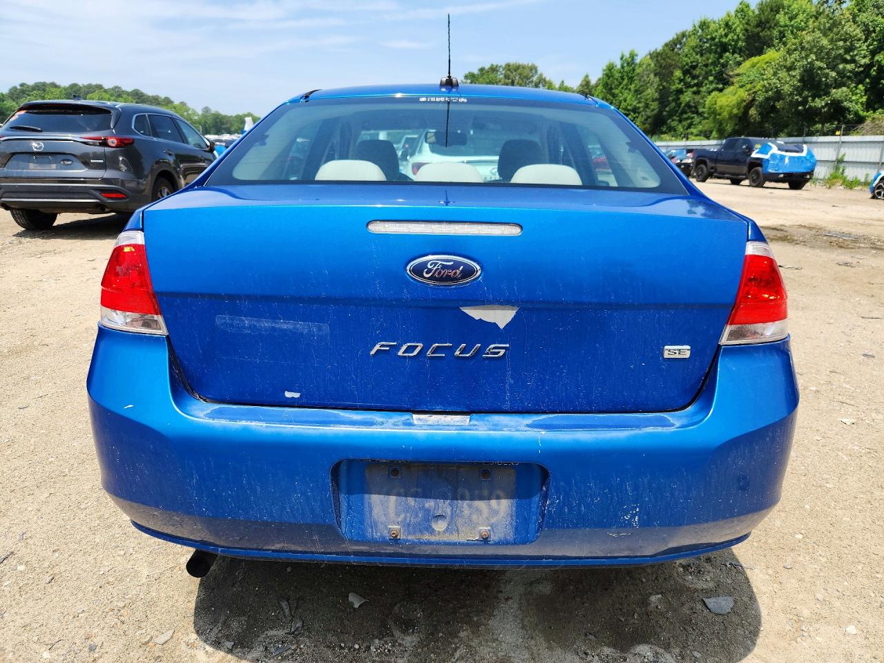 2010 Ford Focus Se Blue vin: 1FAHP3FN5AW248302