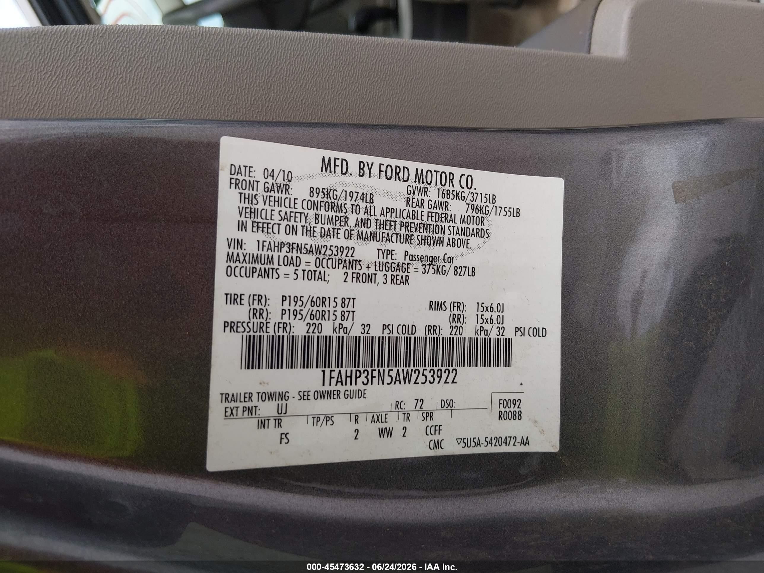 2010 Ford Focus Se Gray vin: 1FAHP3FN5AW253922