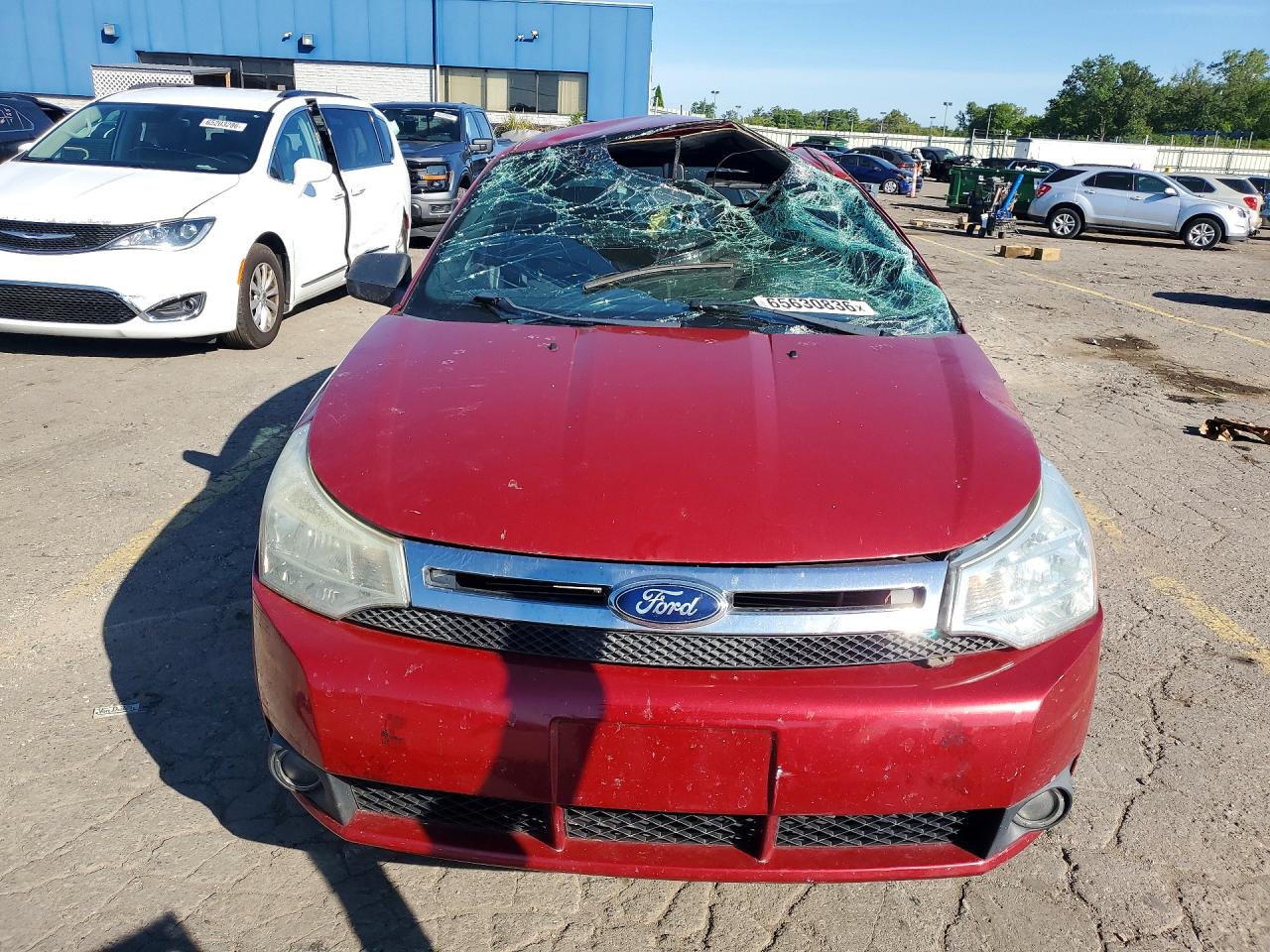 2010 Ford Focus Se Красный vin: 1FAHP3FN5AW278979