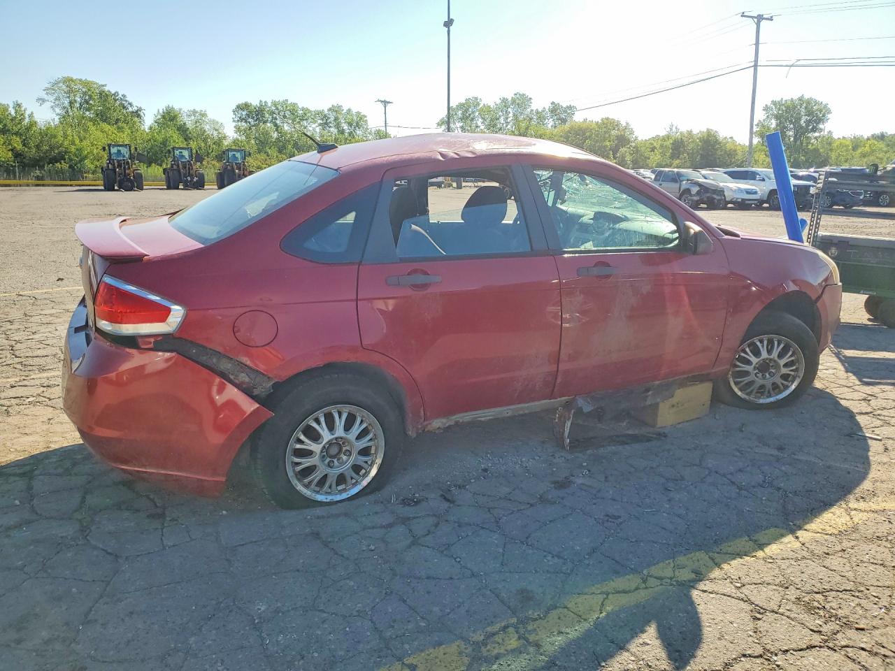2010 Ford Focus Se Красный vin: 1FAHP3FN5AW278979