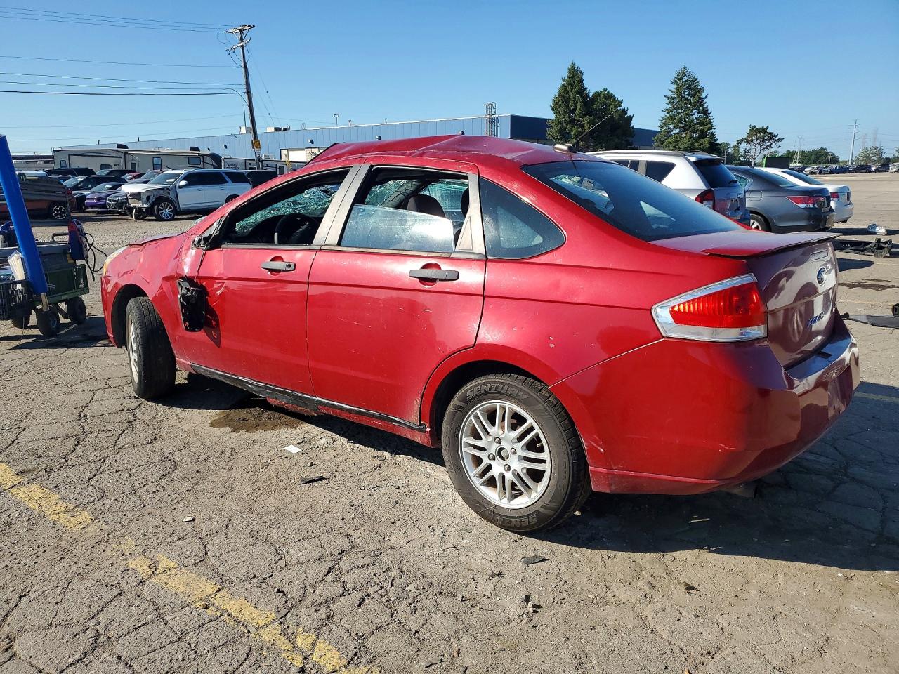 2010 Ford Focus Se Красный vin: 1FAHP3FN5AW278979