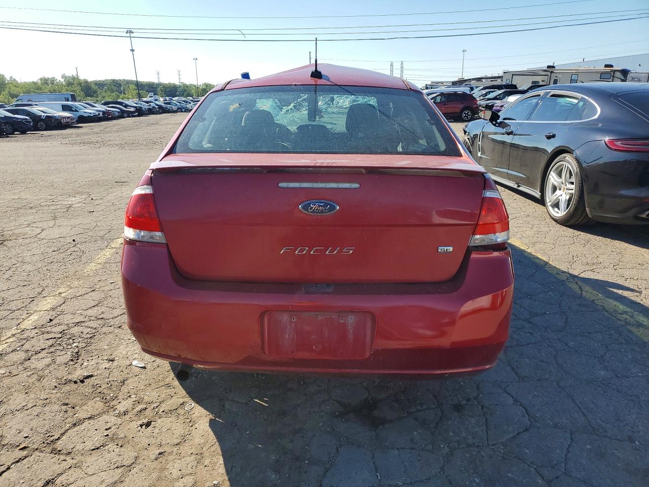 2010 Ford Focus Se Красный vin: 1FAHP3FN5AW278979