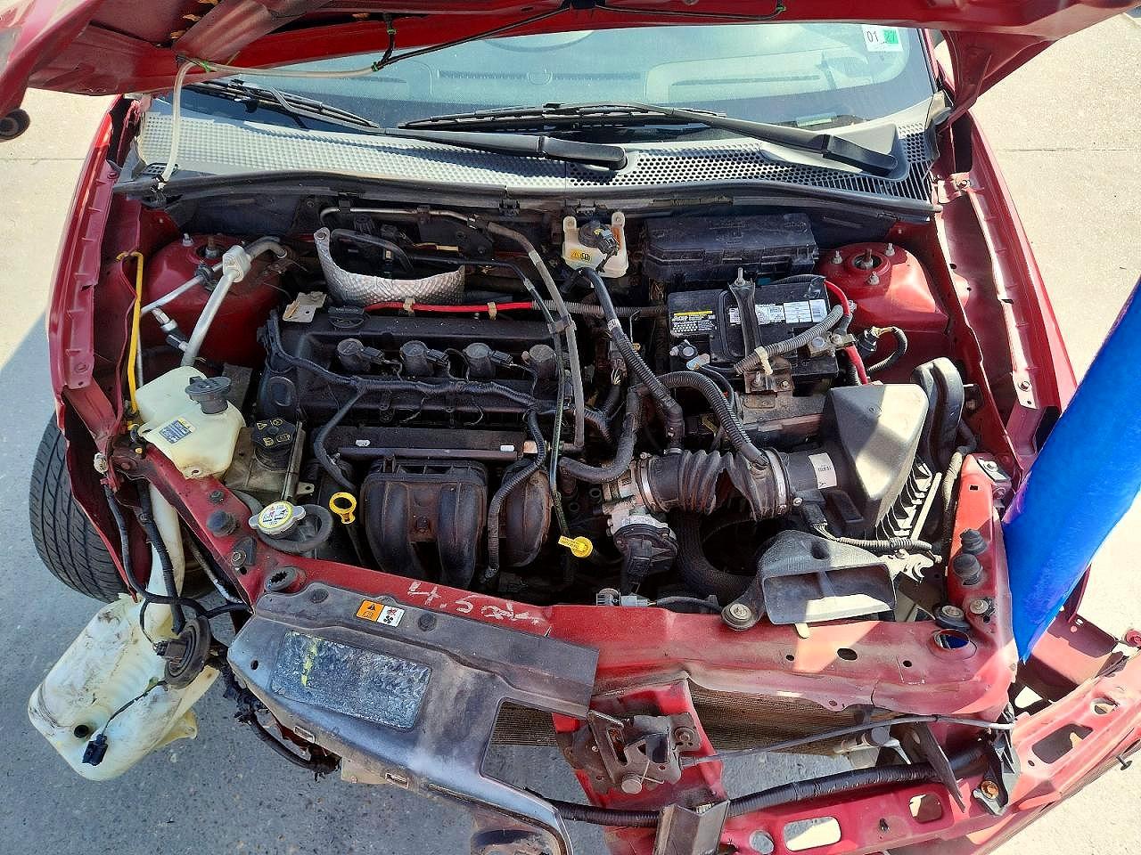 2010 Ford Focus Red vin: 1FAHP3FN5AW286337