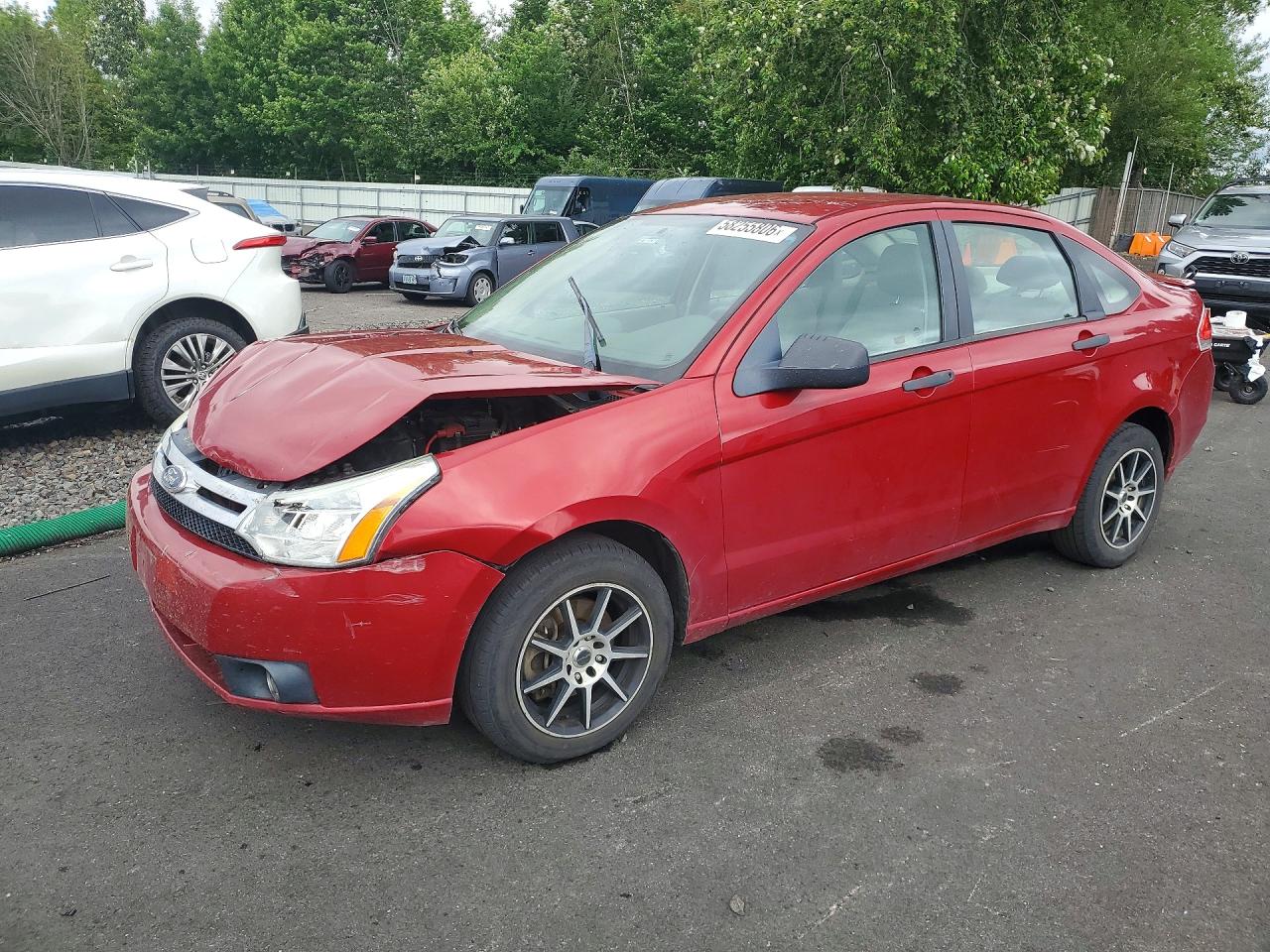 2011 Ford Focus Se Red vin: 1FAHP3FN5BW107344